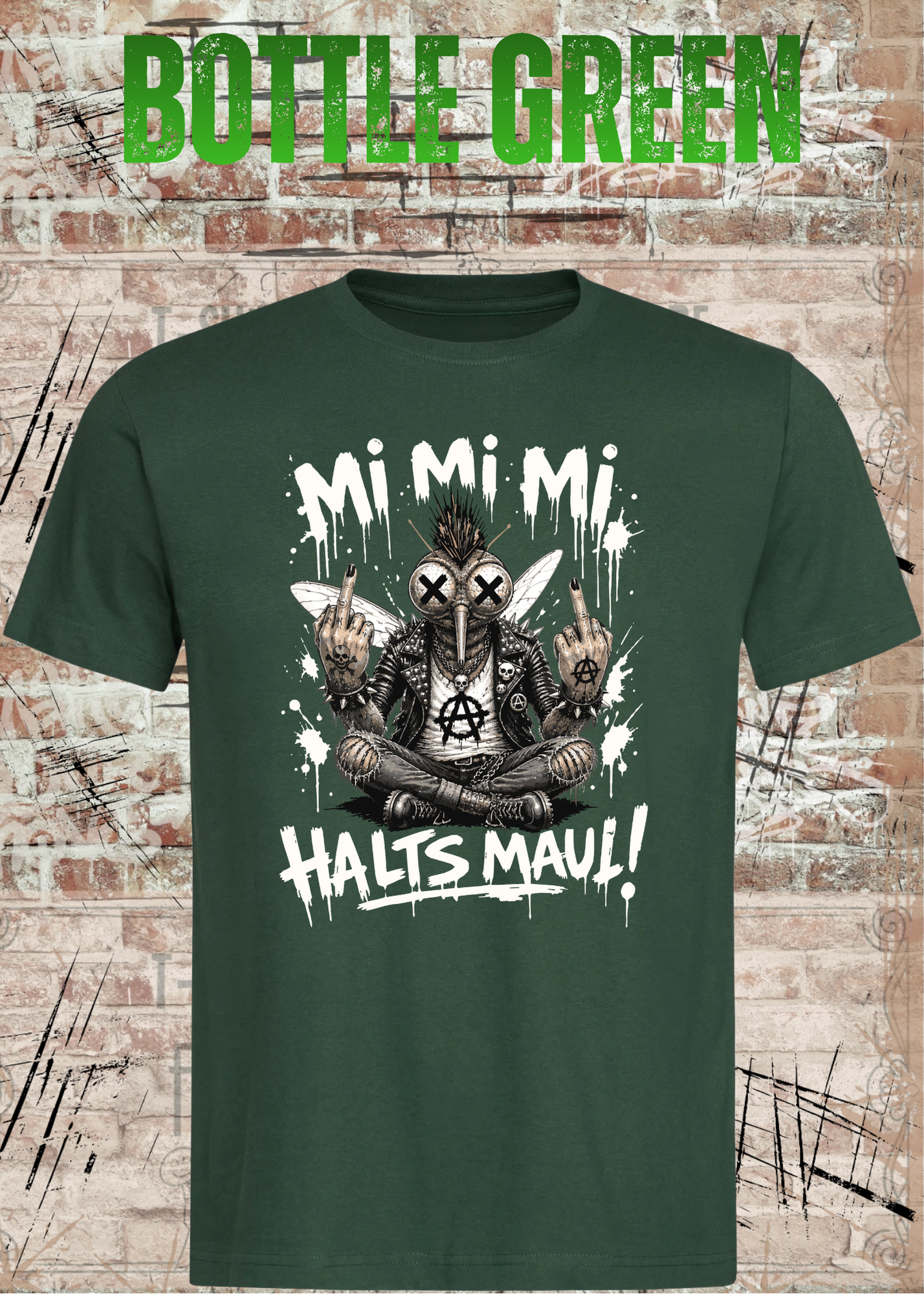 Stech-Mücke Manni T-Shirt – Mi Mi Mi Halt’s Maul Punk Shirt