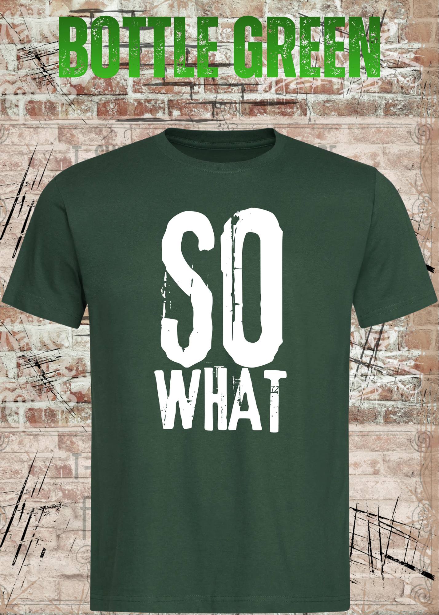 SO WHAT T-Shirt Herren & Damen – Rockiges Vintage Statement Shirt – Urban Streetwear Unisex