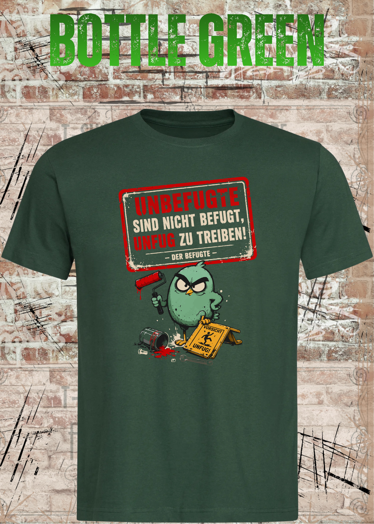 Unbefugte T-Shirt „Unfug zu treiben“ – Lustiges Shirt