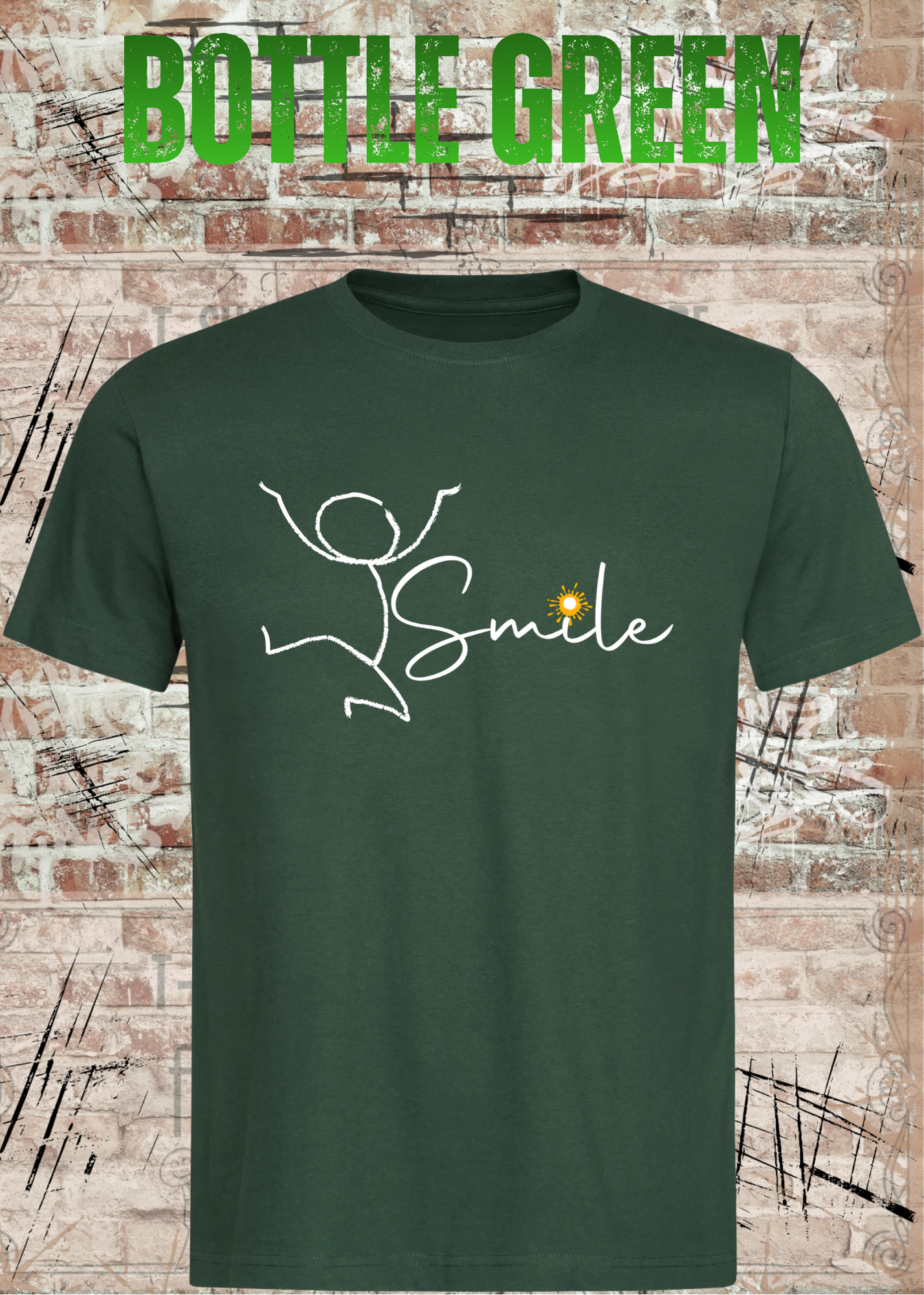 Smile Shirt – Minimalistisches Unisex T-Shirt mit Positive Vibes Design