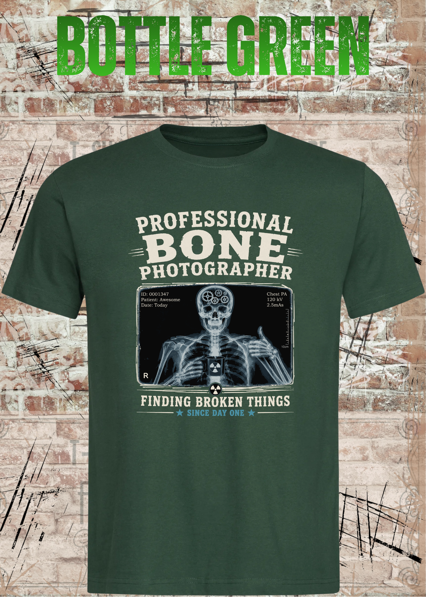 Professional Bone Photographer T-Shirt – Lustiges Radiologie Shirt für Röntgen & Krankenhaus