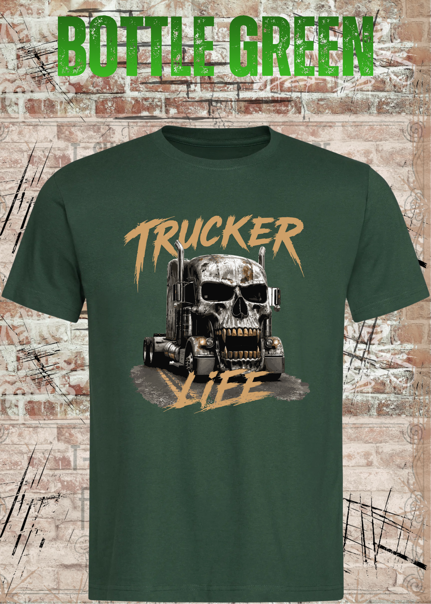 Trucker Life T-Shirt – LKW Totenkopf Shirt für Trucker