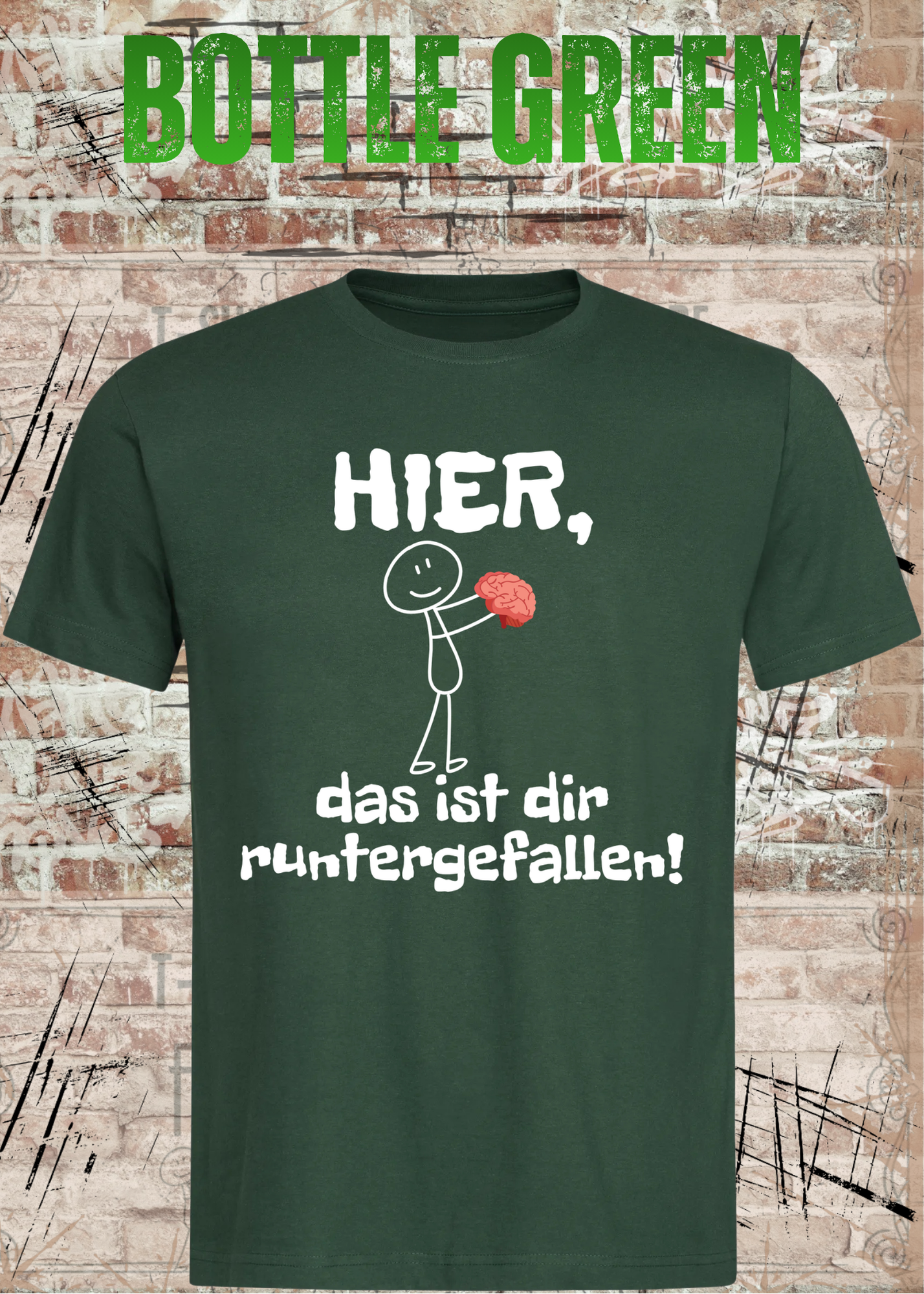 Hier, das ist dir runtergefallen! – Lustiges Unisex T-Shirt