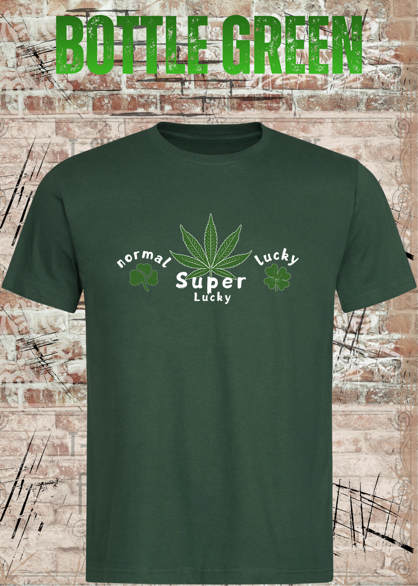 Normal Lucky – Super Lucky Cannabis Kleeblatt Fun Shirt | Unisex T-Shirt