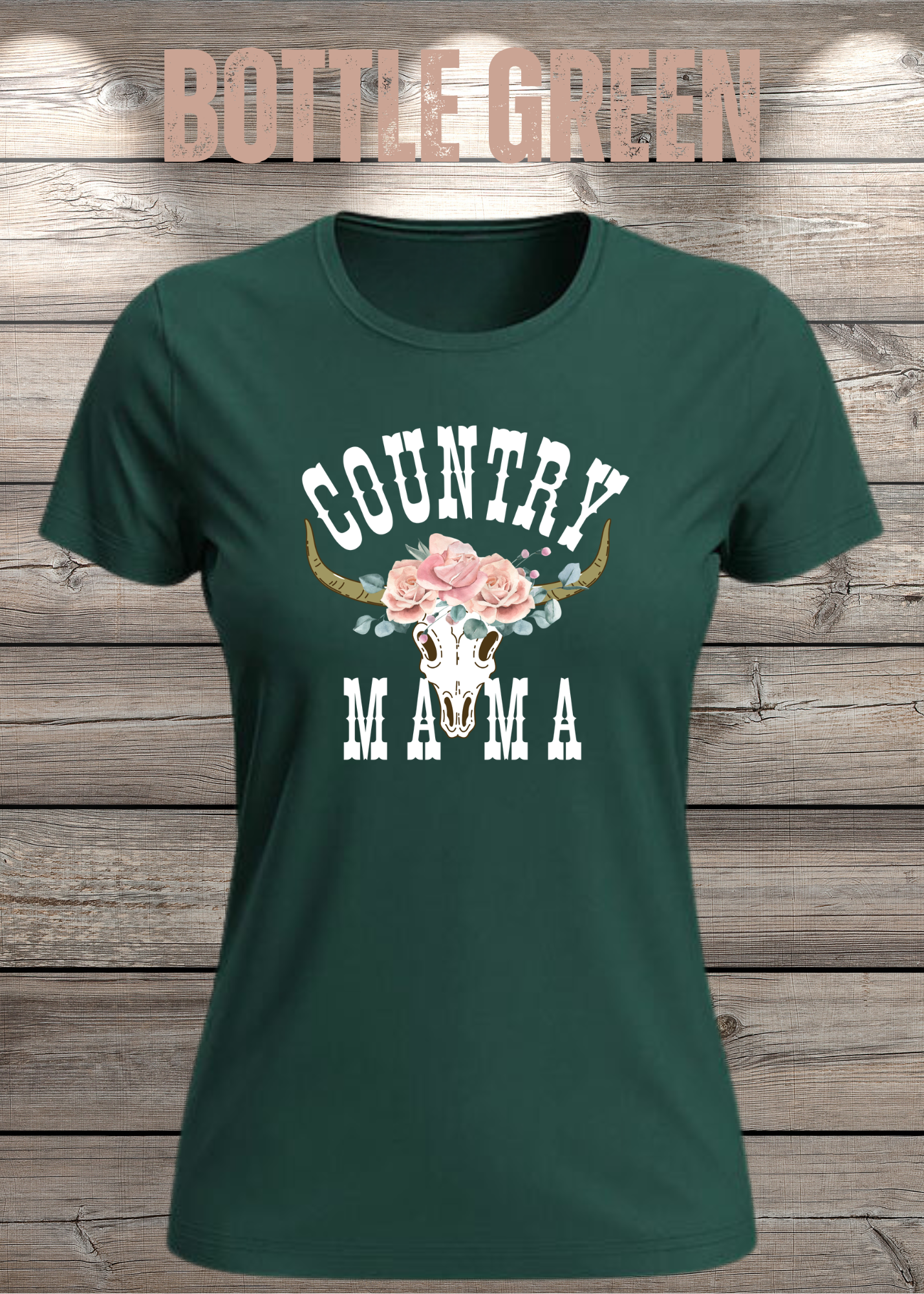 Country Mama T-Shirt - Freizeit Spruch Shirt für Damen