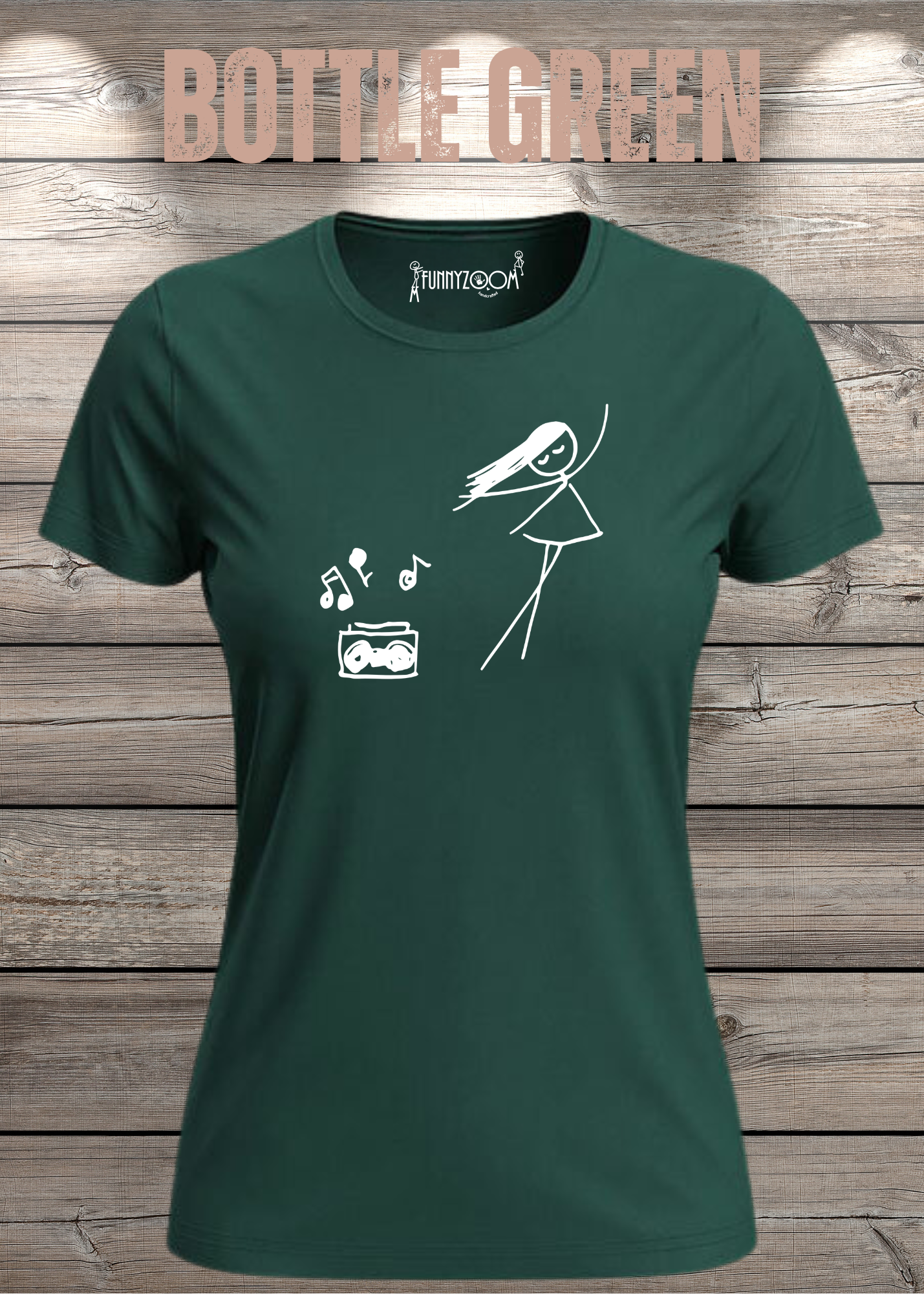 Damen T-Shirt Music for Life - T-Shirt Geschenkidee, lustiges T-Shirt, T-Shirt Musik, witziges T-Shirt, Freizeit T-Shirt Musik