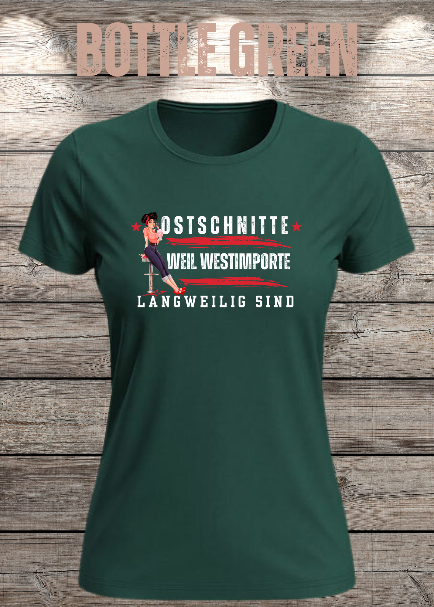 Damen T-Shirt Ostschnitte weil Westimport langweilig ist