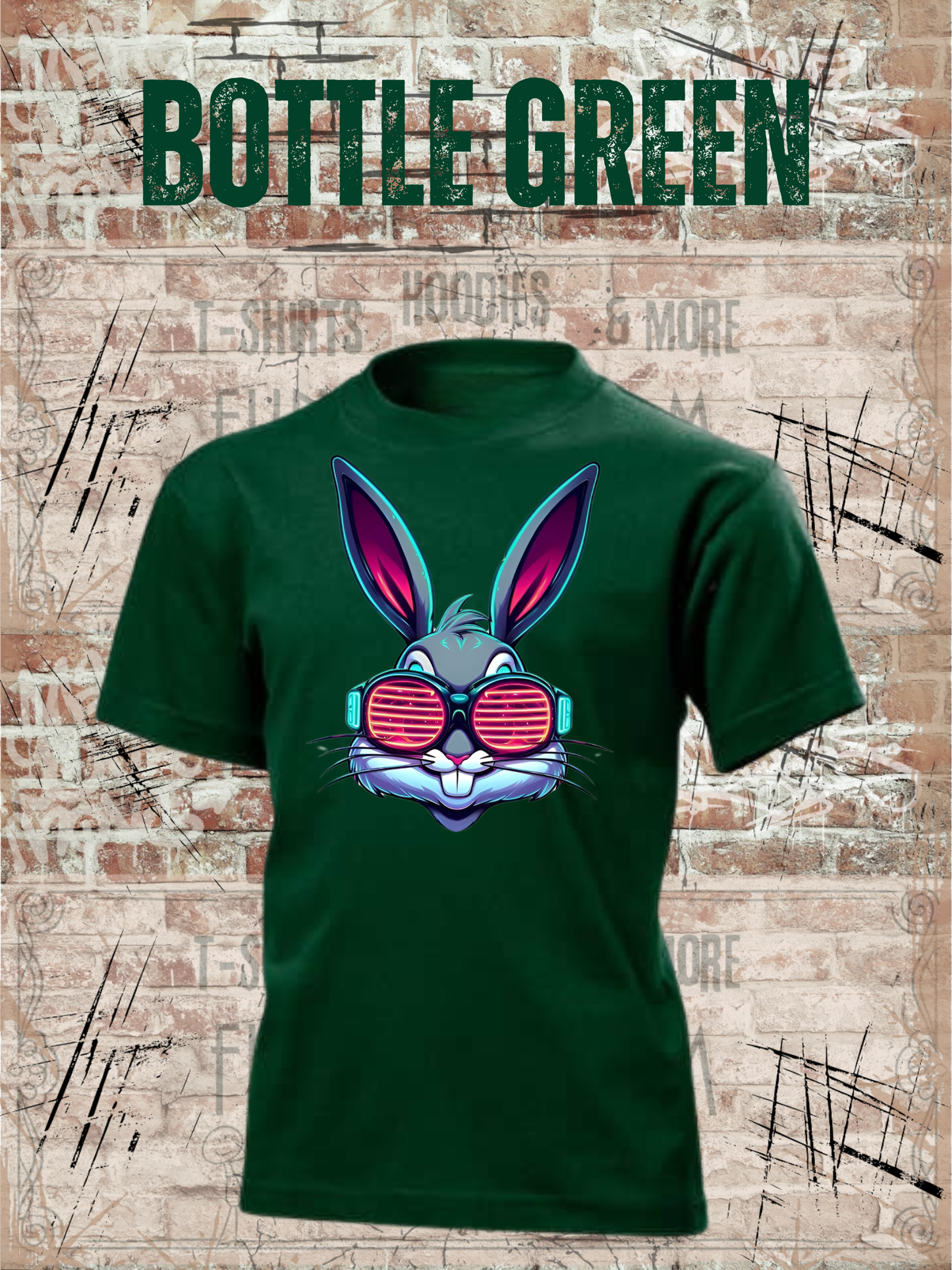 Cooles Bunny Kinder T-Shirt Witziges Kids T-Shirt Geschenkidee