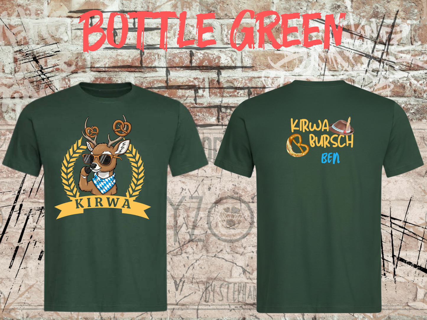 Jungen T-Shirt Kirwa Bursch Bayerisches Volksfest Shirt – Personalisierbar mit Vornamen