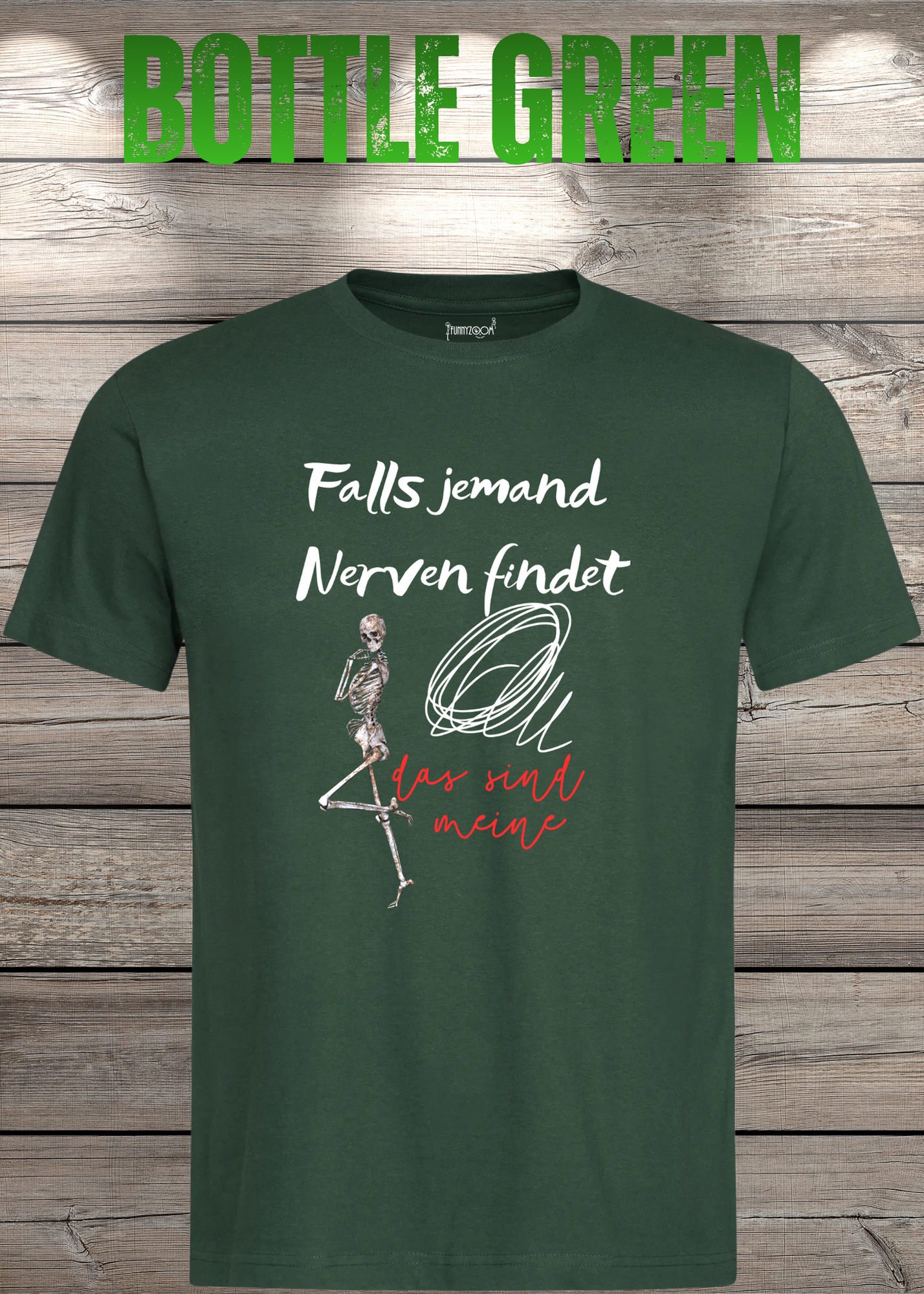 T-Shirt 'Falls jemand Nerven findet das sind meine' - Witziges Geschenk Unisex