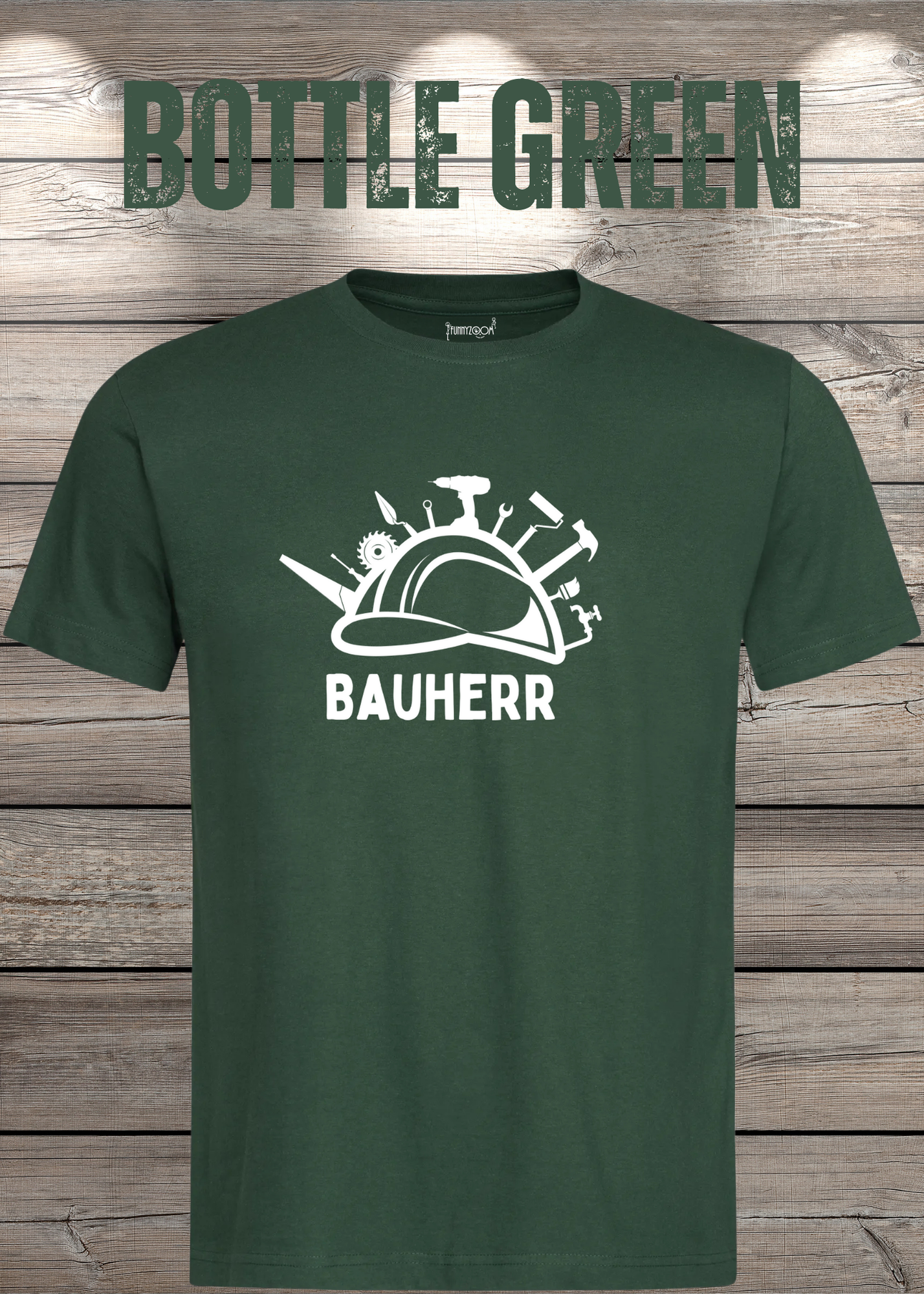 Herren T-Shirt Bauherr Geschenkidee für Hausbesitzer Witziges T-Shirt mit Spruch Lustiges Freizeit T-Shirt Haus bauen