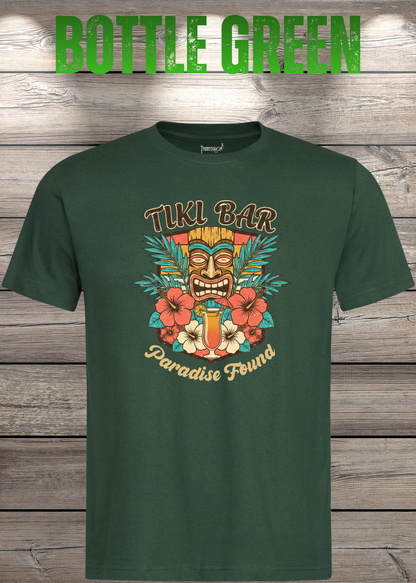 T-Shirt Tiki Bar in Bottle Green.