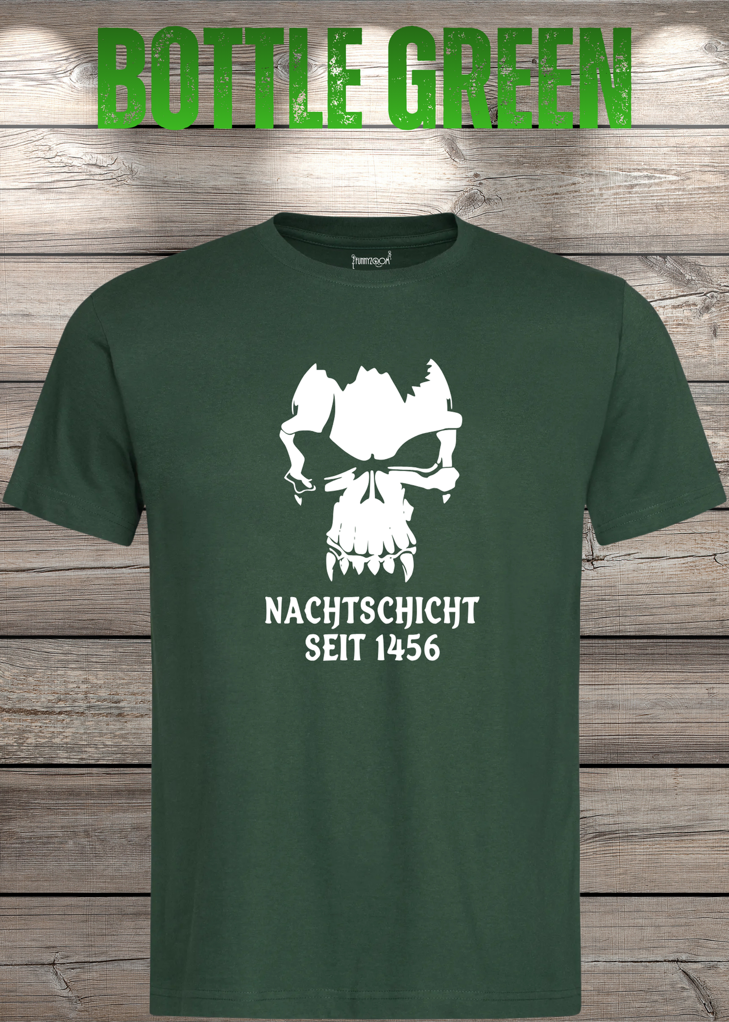 Gothic T-Shirt Skull Totenkopf Vampir Nachtschicht seit 1456 – Unisex Geschenkidee