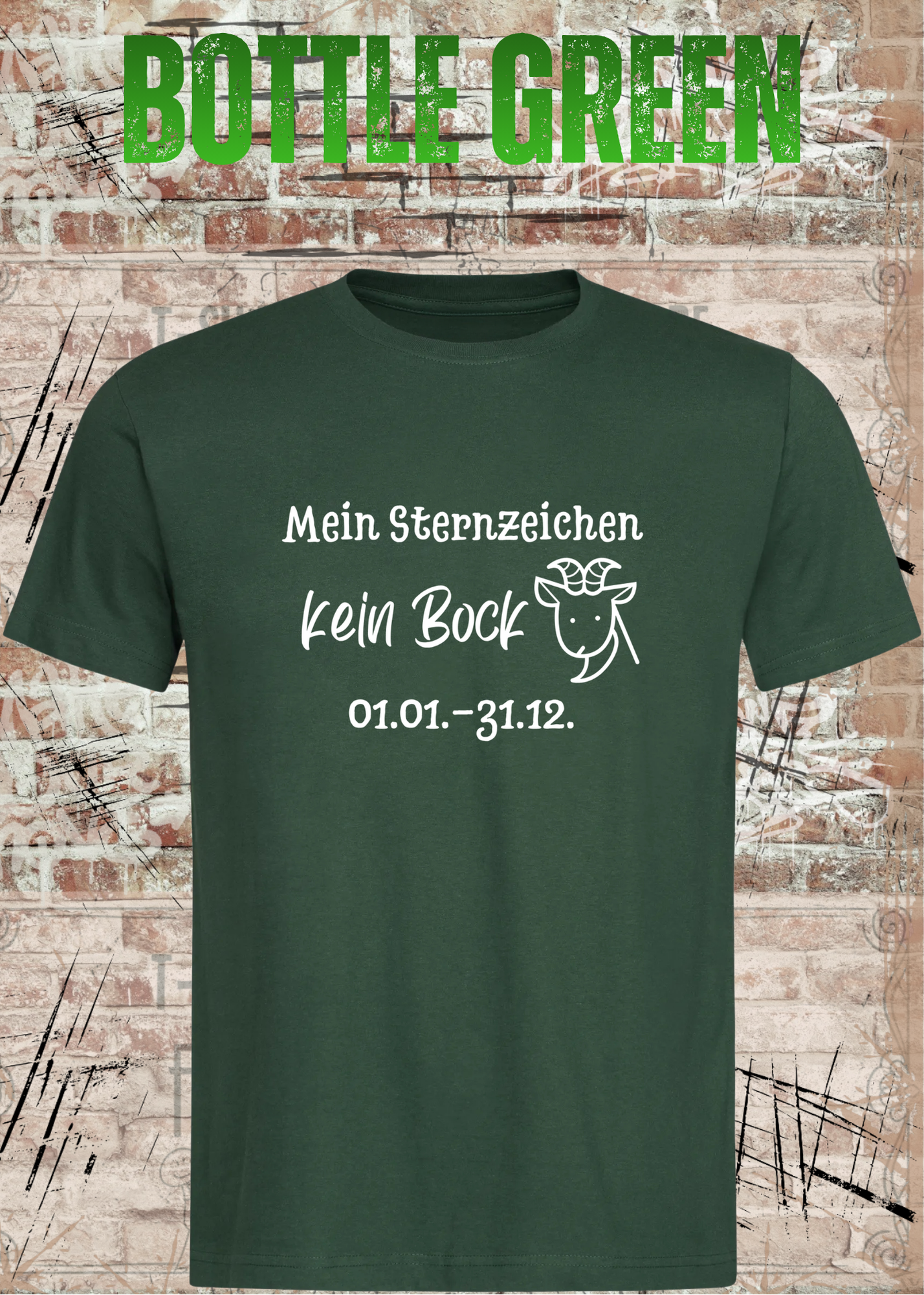 Mein Sternzeichen Kein Bock T-Shirt – Lustiges Faultier Spruch Shirt Unisex