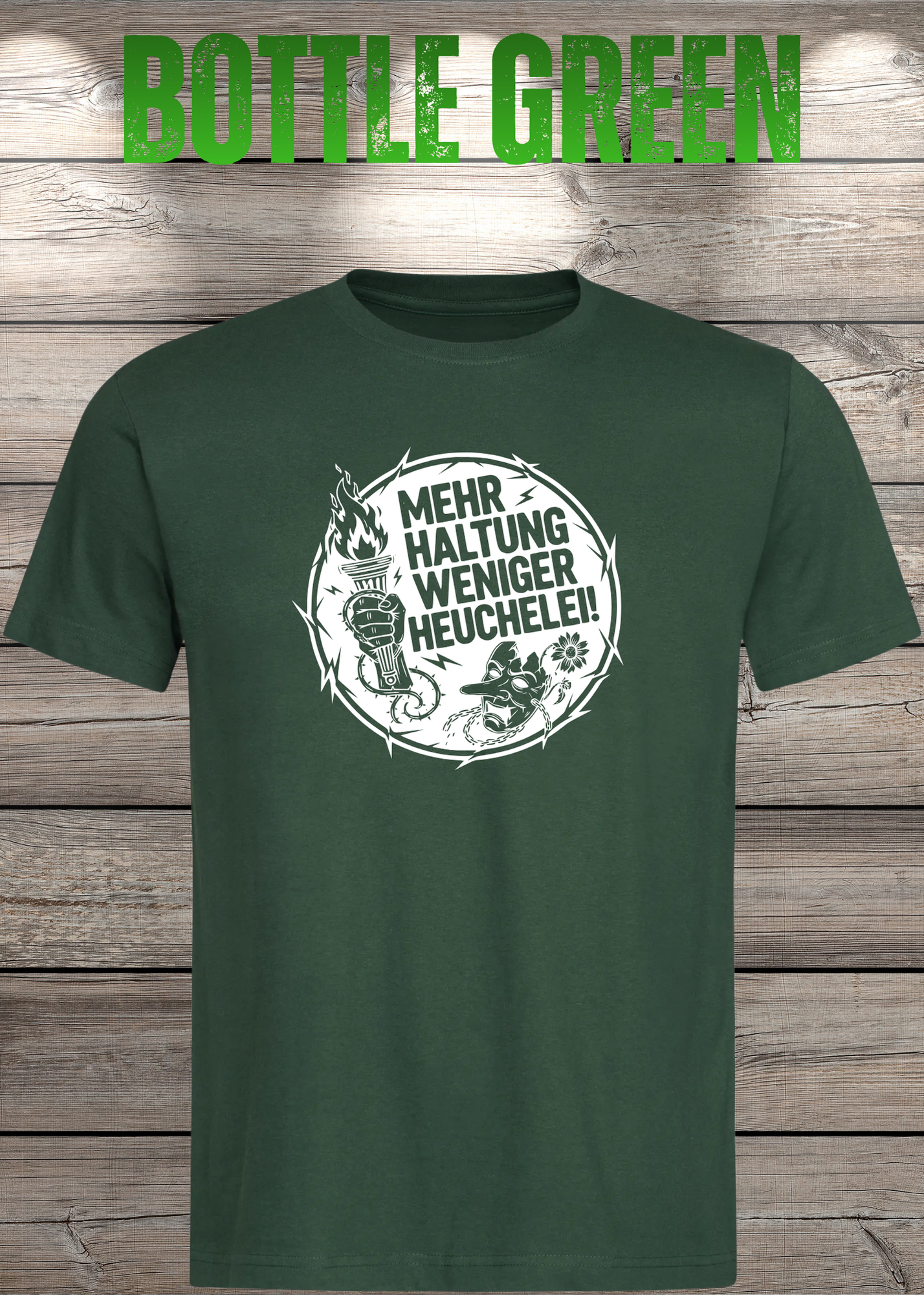 Unisex T-Shirt Mehr Haltung weniger Heuchelei