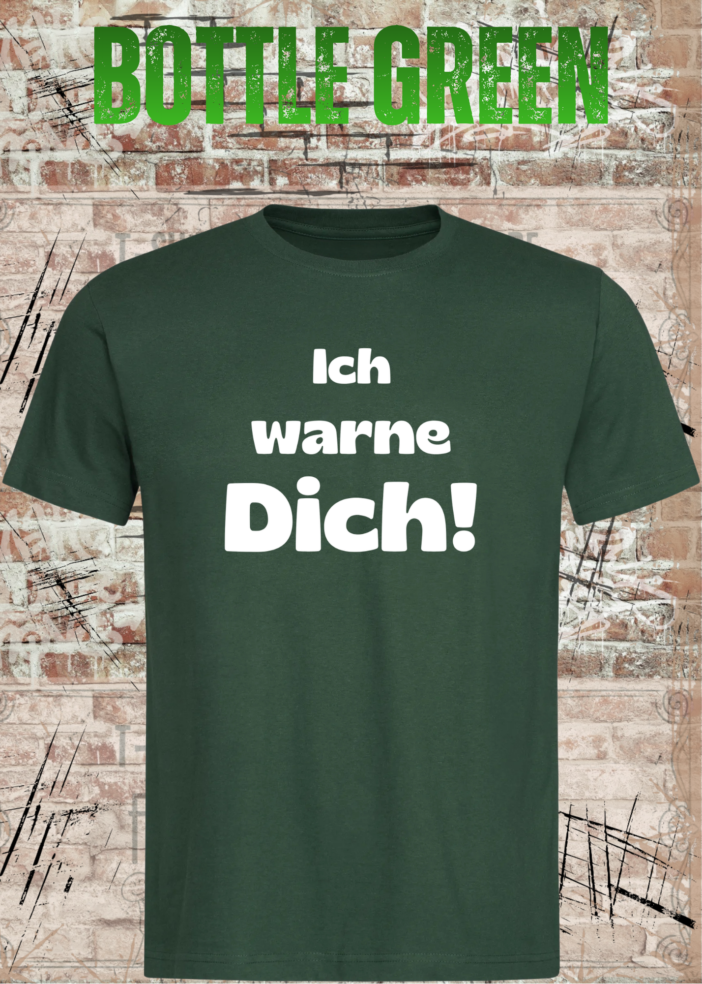 Ich warne Dich! Lustiges Spruch T-Shirt | Witziges Unisex Humor Shirt für Damen & Herren