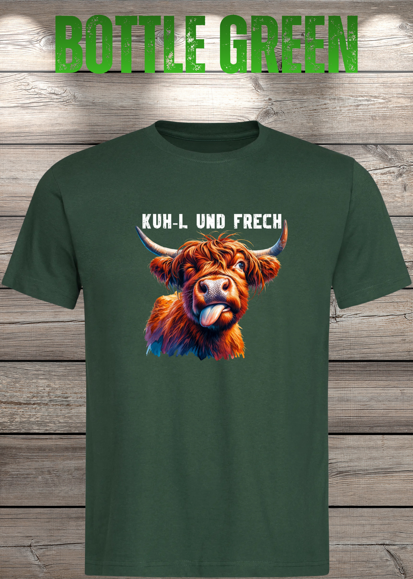 Highland Kuh Unisex T-Shirt Kuh-l und frech! Zottel-Power