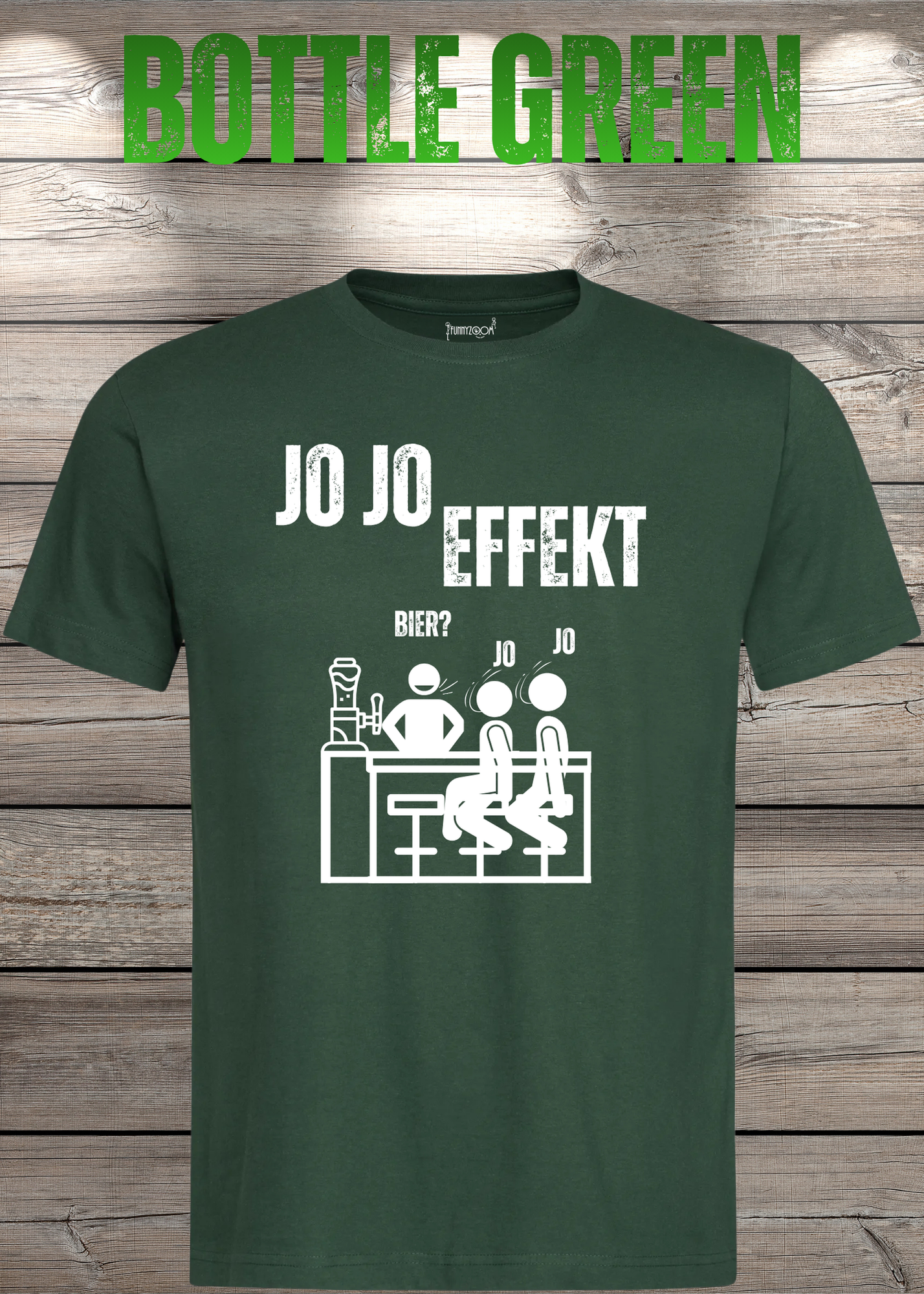 JO JO Effekt T-Shirt – Lustiges Biertrinker Shirt für Männer – Perfektes Geschenk