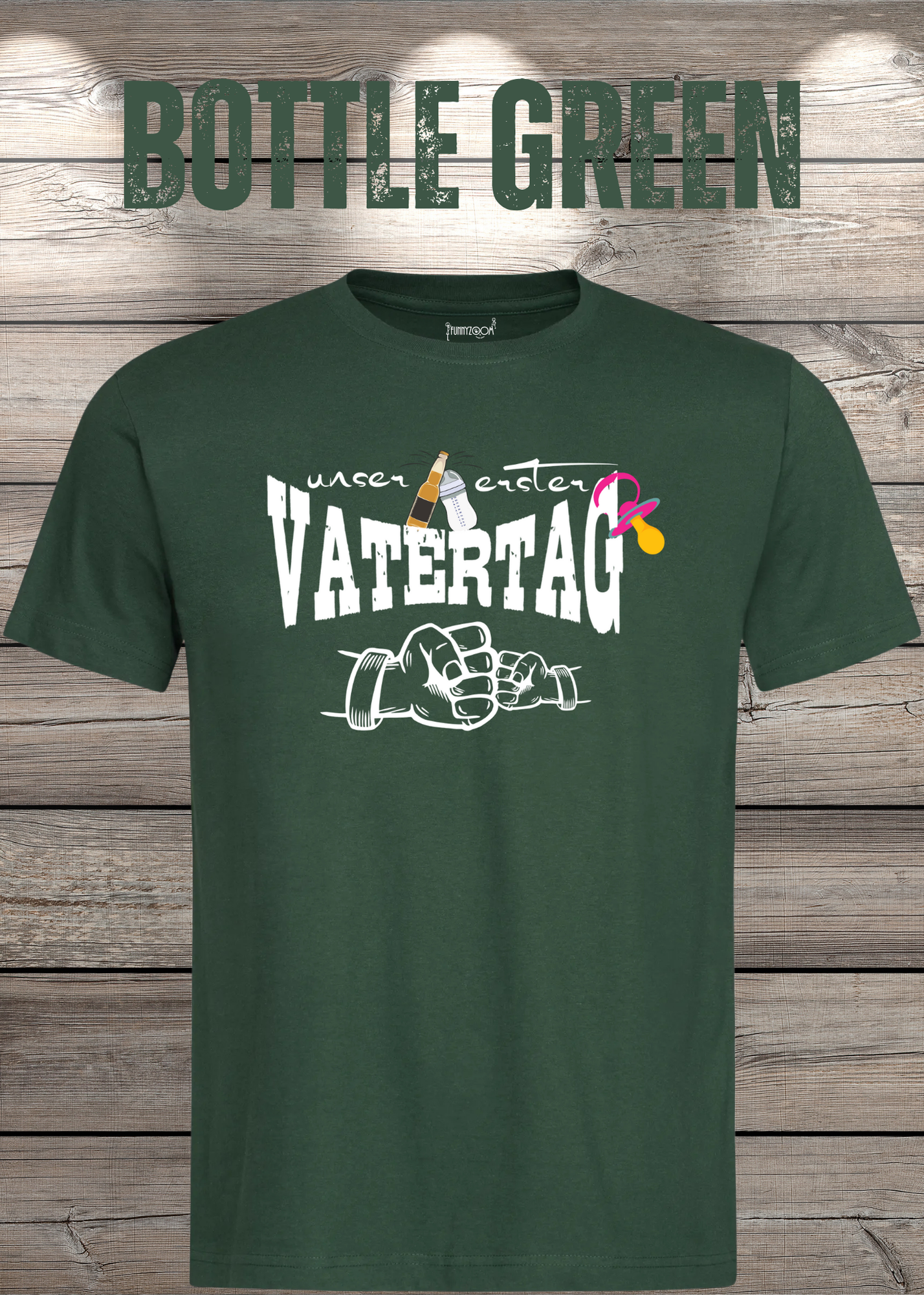 Herren T-Shirt für Papas mit Mädels Unser erster Vatertag Partnerschirt Vater Tochter T-Shirt Geschenkidee Witziges Papa T-Shirt