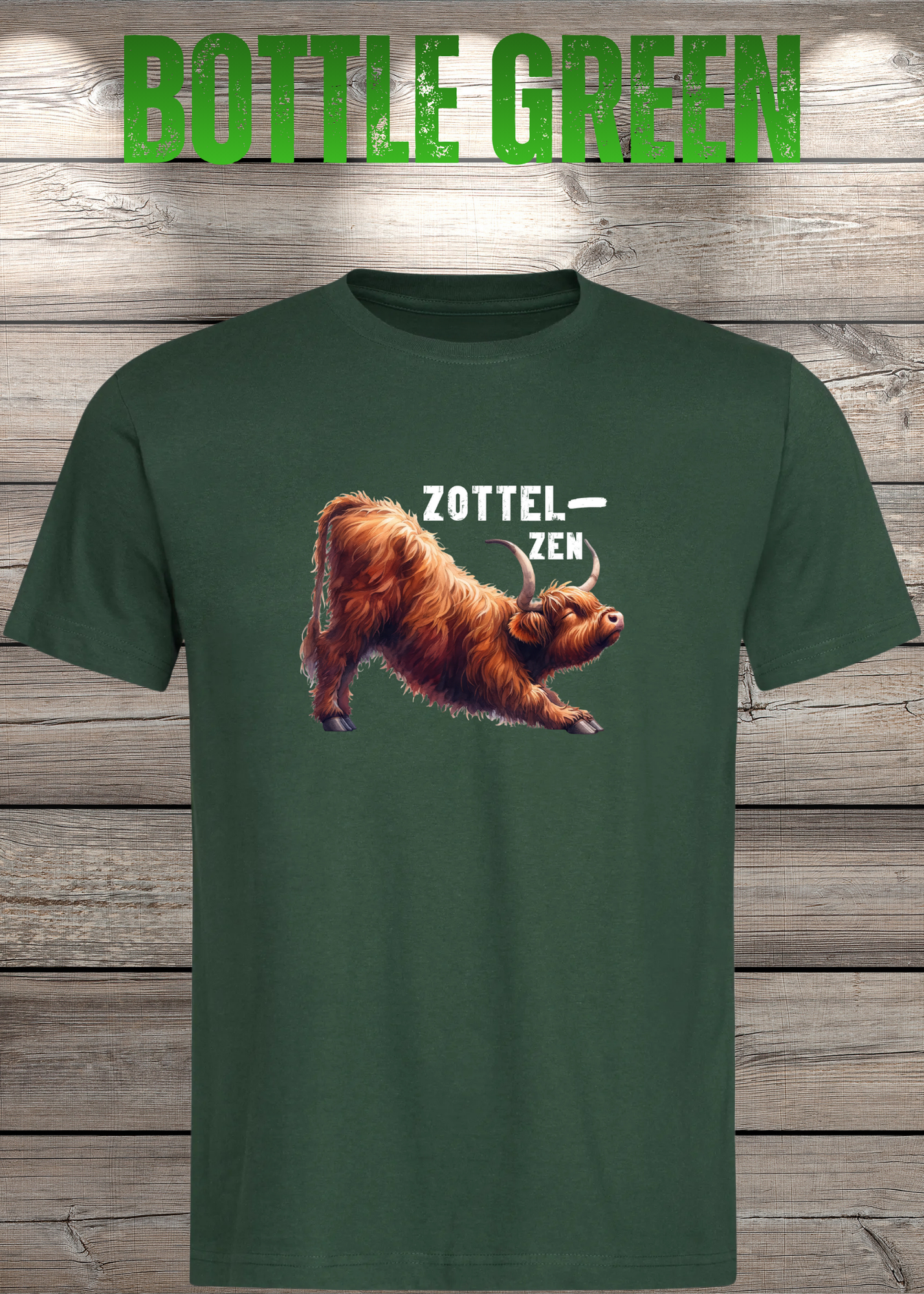 Highland Kuh Unisex T-Shirt - Zottel-Zen - Entspannte Vibes