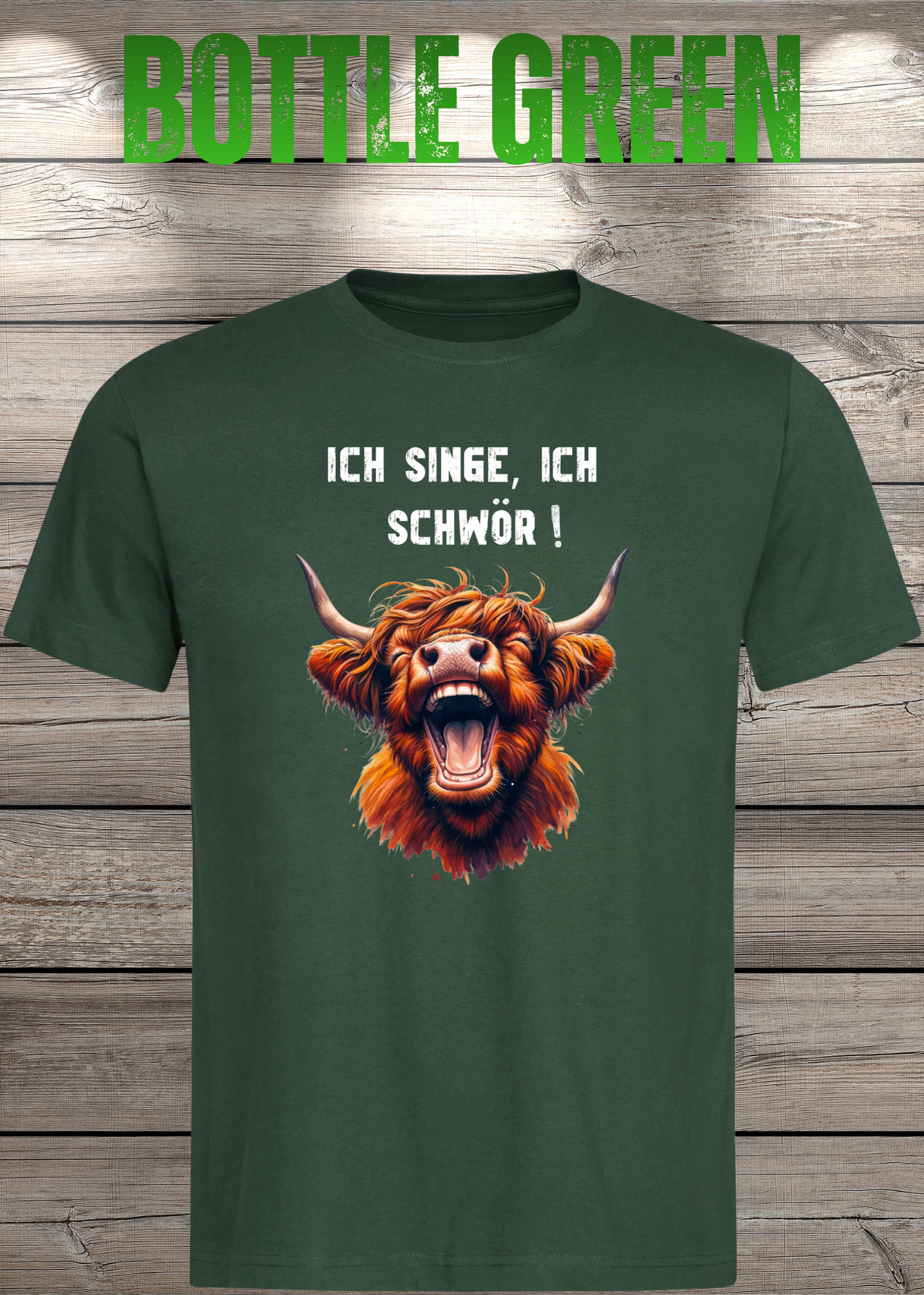Highland Kuh Unisex T-Shirt - Ich singe, ich schwör! (Spoiler: Sie schreit!)