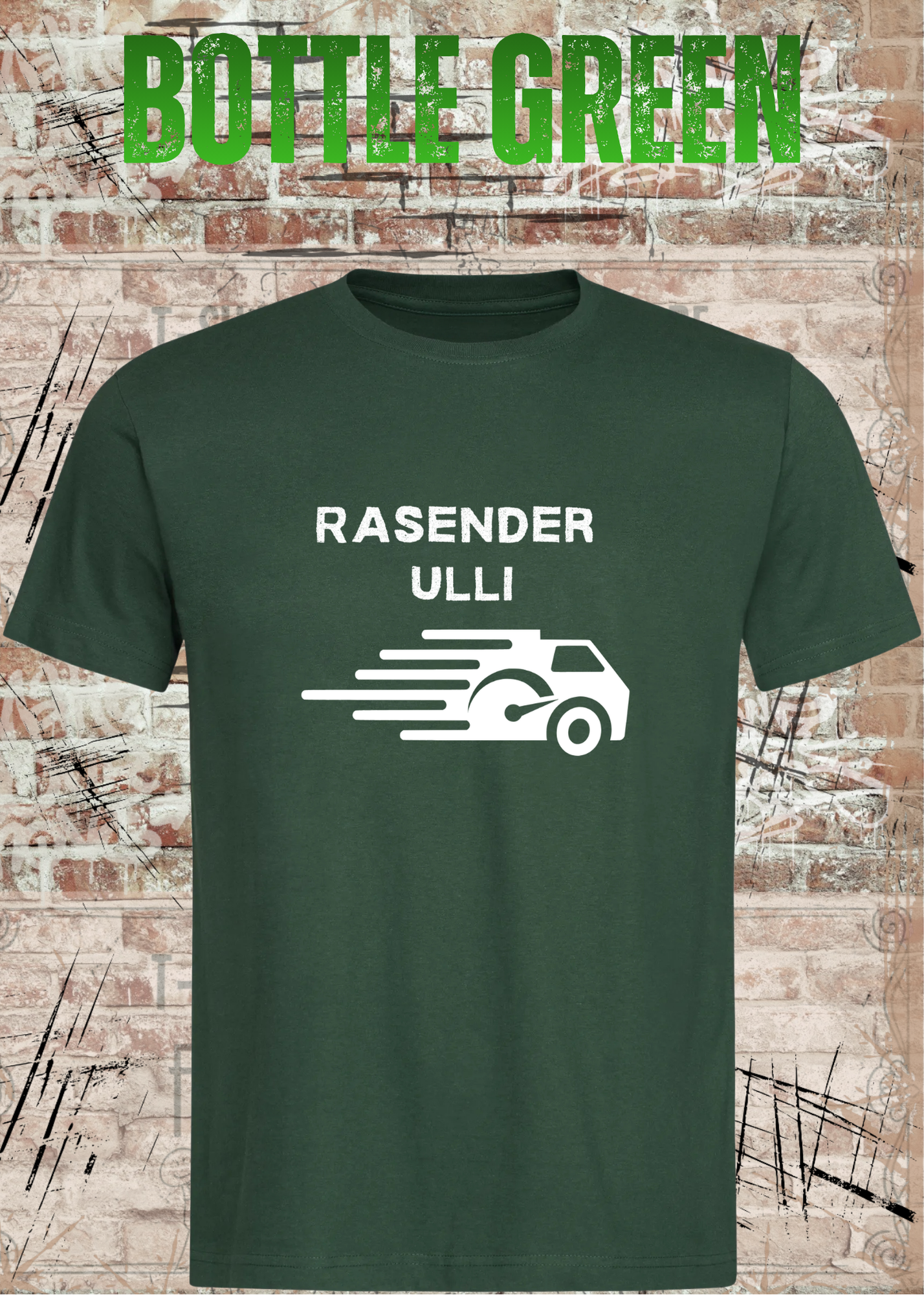 Paketfahrer T-Shirt mit Wunschname – Rasender Wunschname | Lustiges Geschenk für Zusteller