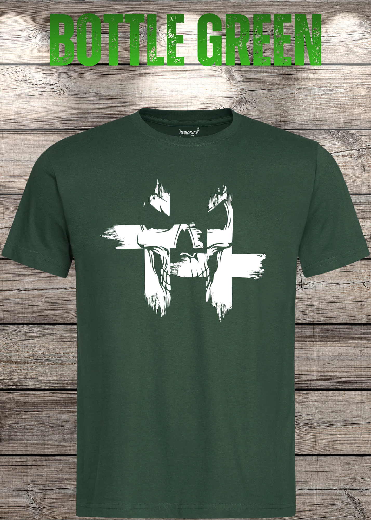 T-Shirt Kreuz Skull Totenkopf - Gothic Geschenkidee Rock Metal Style