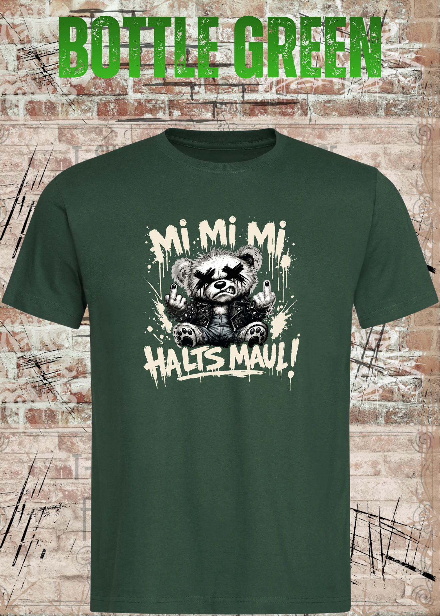 Mi Mi Mi Halt’s Maul T-Shirt – Frecher Teddy Spruch Unisex