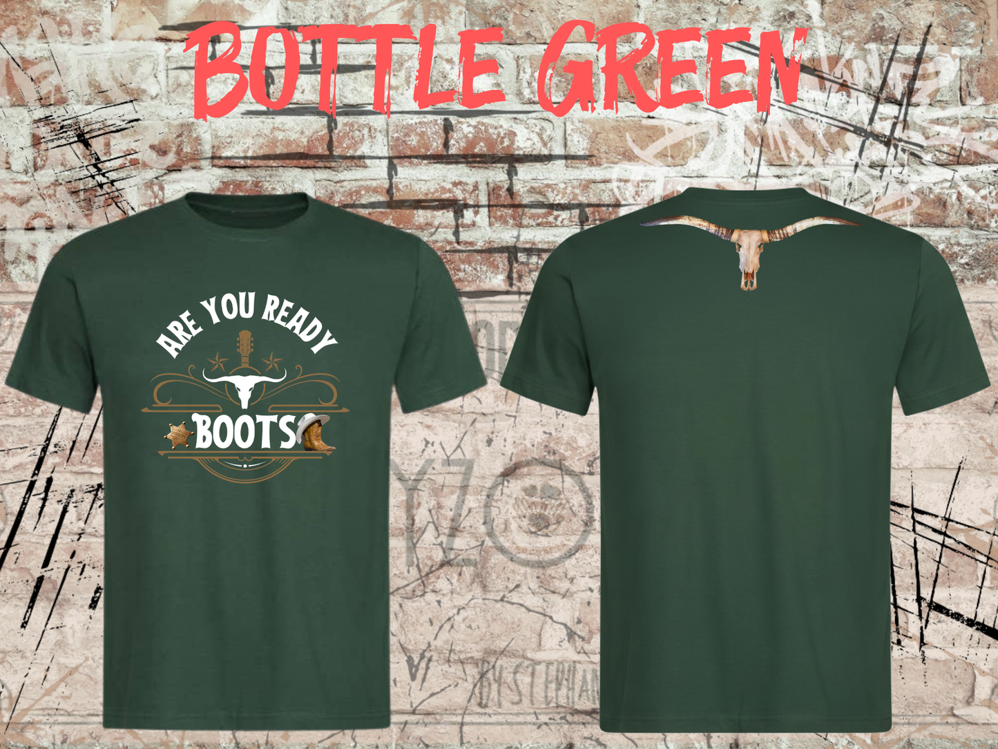 Are You Ready Boots? - Western T-Shirt Cowboy Cowgirl Langhorn