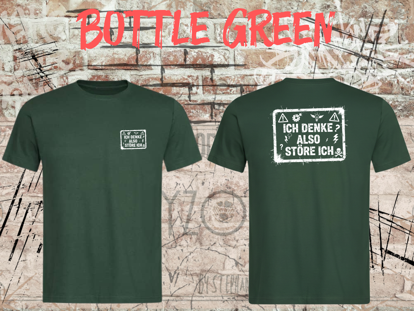 Unisex T-Shirt ich denke, also störe ich