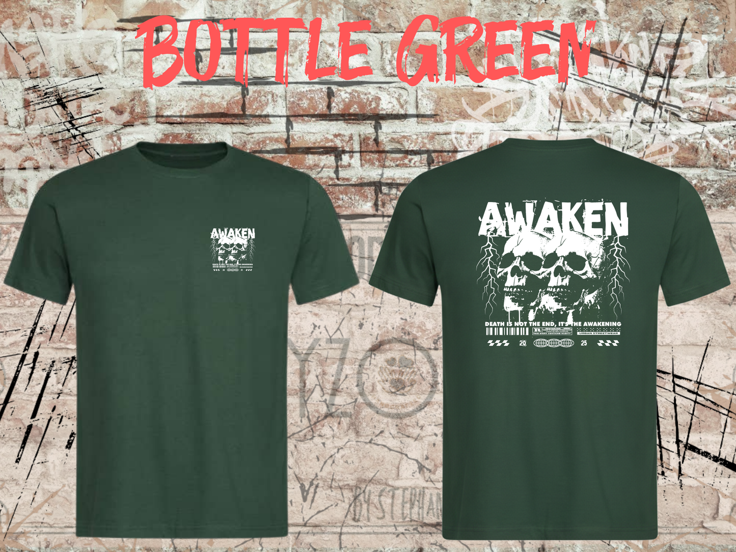 Awaken the Death - Gothic Skull T-Shirt mit Totenkopf
