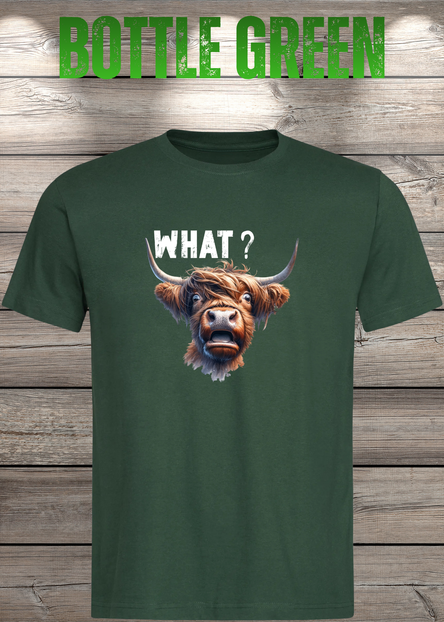 What?! Highland Kuh Unisex T-Shirt - Verwirrt aber Süß!
