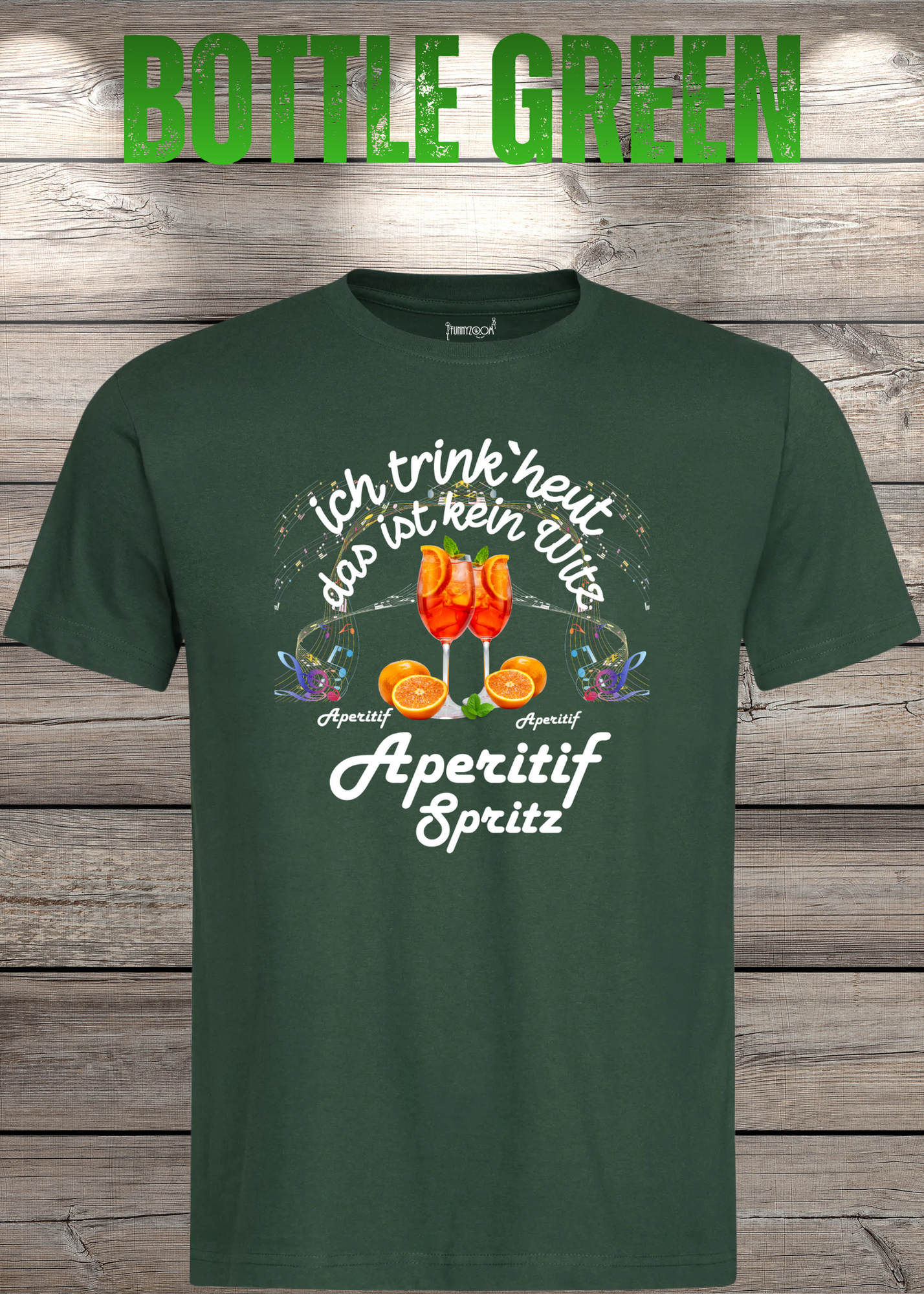 T-Shirt 'Heute trinke ich und das ist kein Witz Aperitif Spritz' - Lustiges Geschenk Unisex