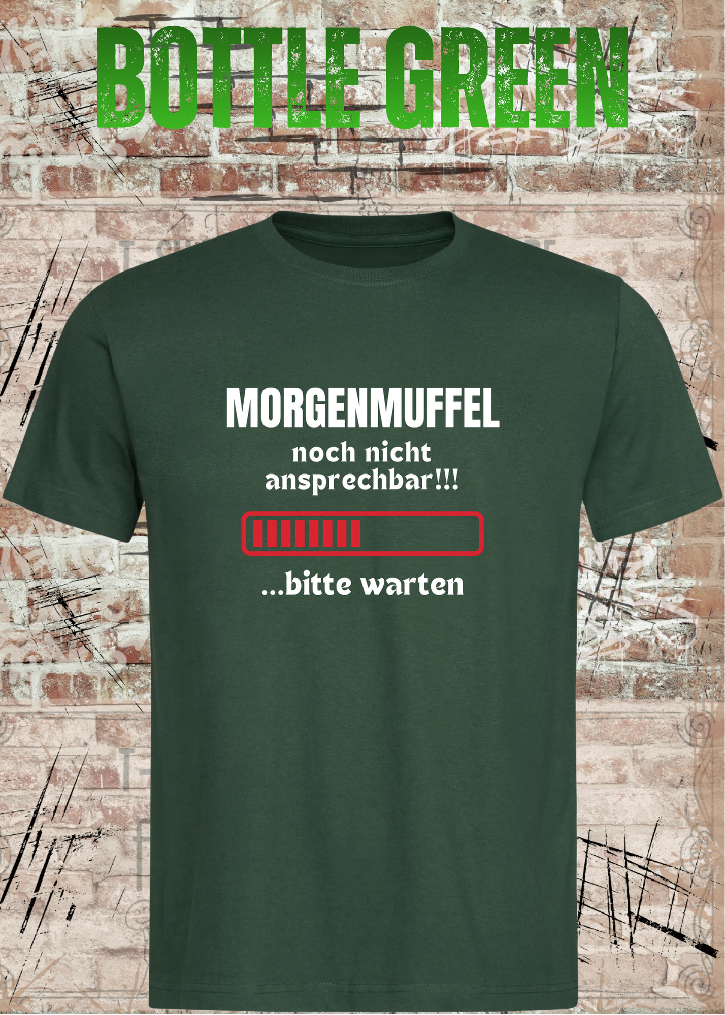 Morgenmuffel T-Shirt „Noch nicht ansprechbar! Bitte warten…“ – Lustiges Kaffee Geschenk Unisex