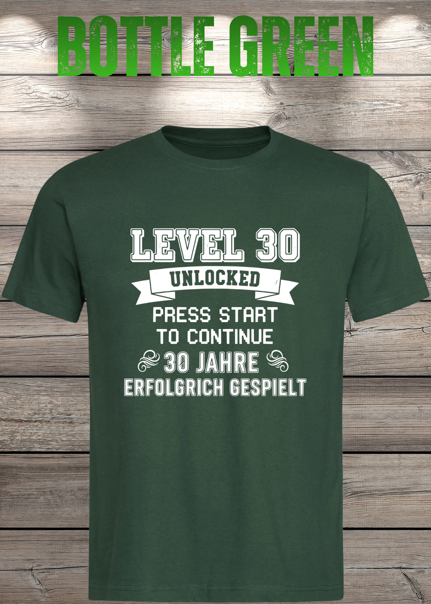 T-Shirt Unisex 'Level 30' - 30er Geburtstag Gamer-Shirt für Levelaufsteiger