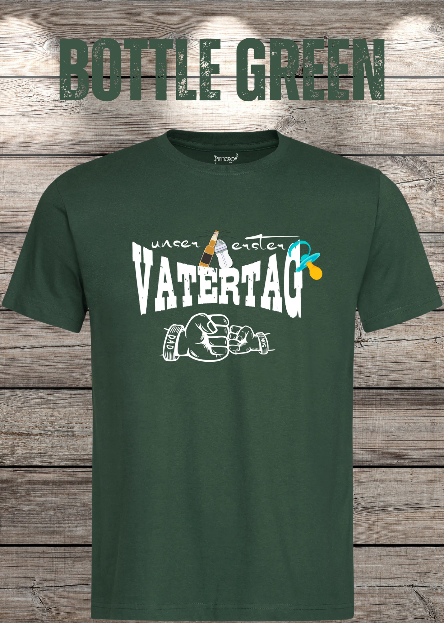 Herren T-Shirt für Papas mit Jungs Unser erster Vatertag Partnerschirt Vater Sohn T-Shirt Geschenkidee Witziges Papa T-Shirt