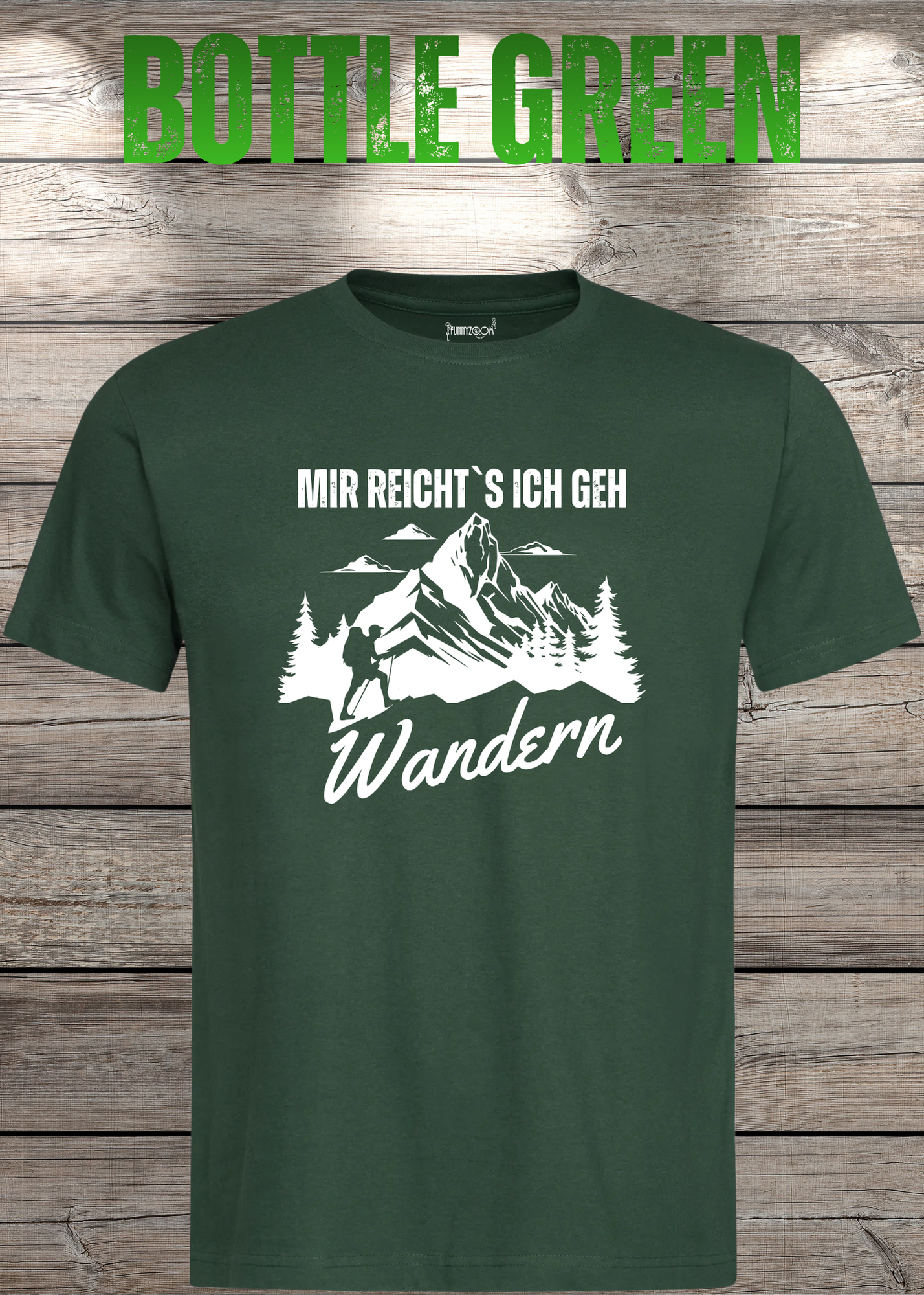 T-Shirt 'Mir reichts ich geh wandern!' - Witziges Wanderer Geschenk Unisex