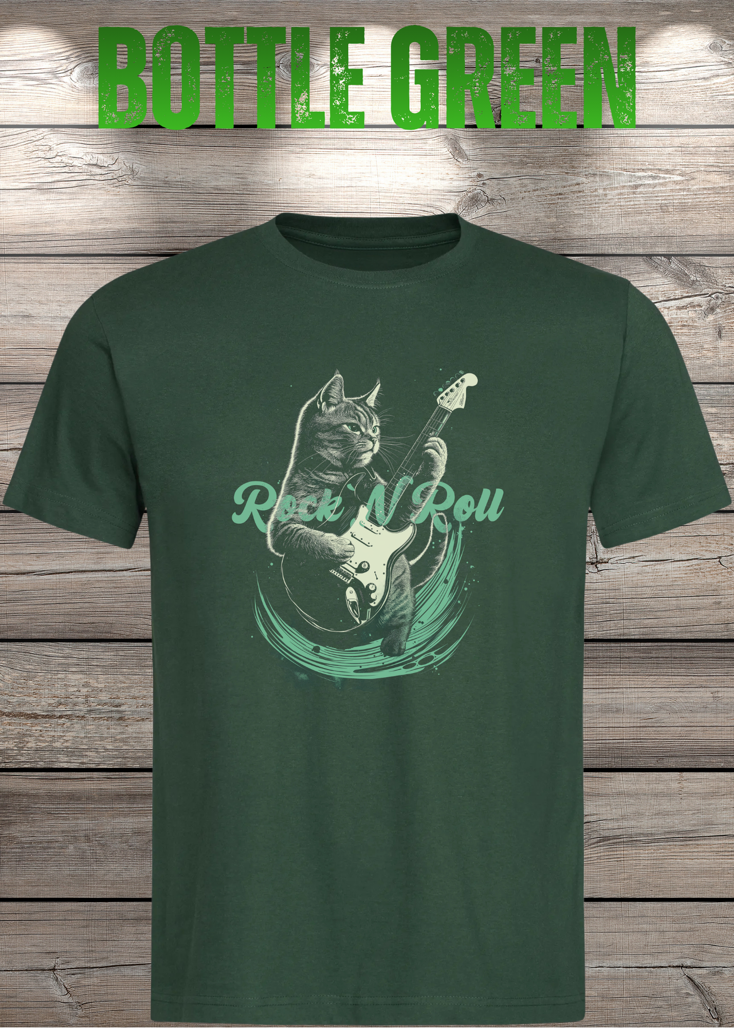 Katzenrocker - Rock n Roll Unisex T-Shirt für Musikliebhaber