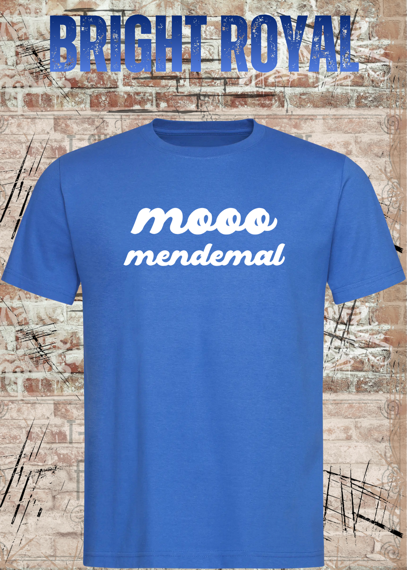 Mooo Mendemal – Lustiges Wortspiel T-Shirt Unisex