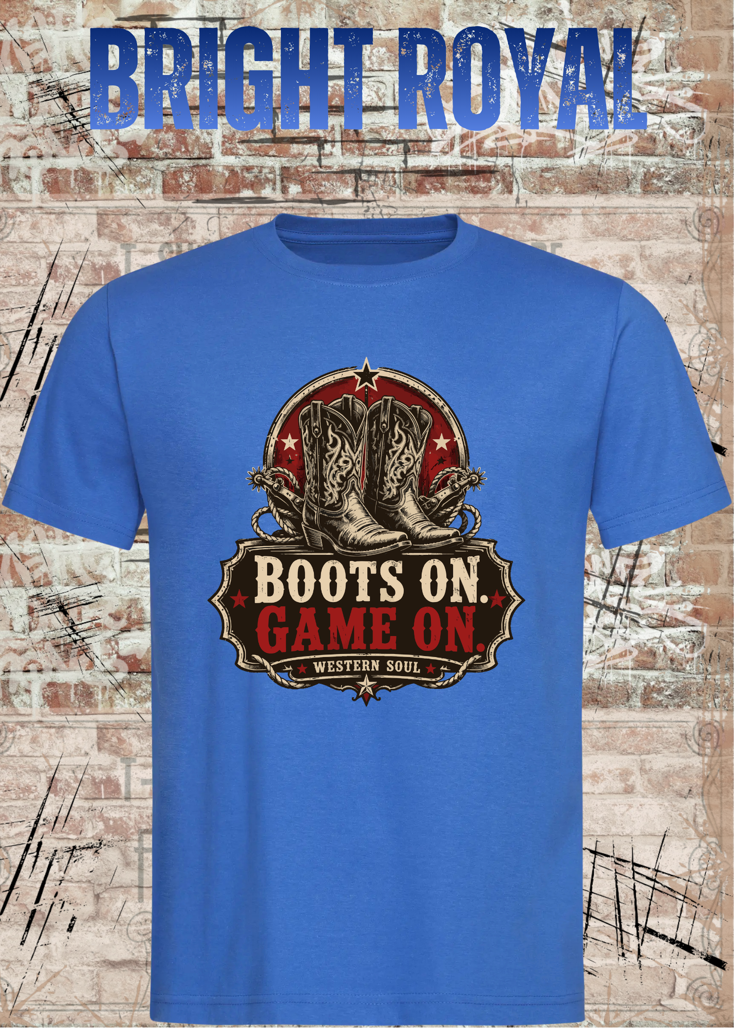 Boots On – Game On | Western Soul Unisex T-Shirt