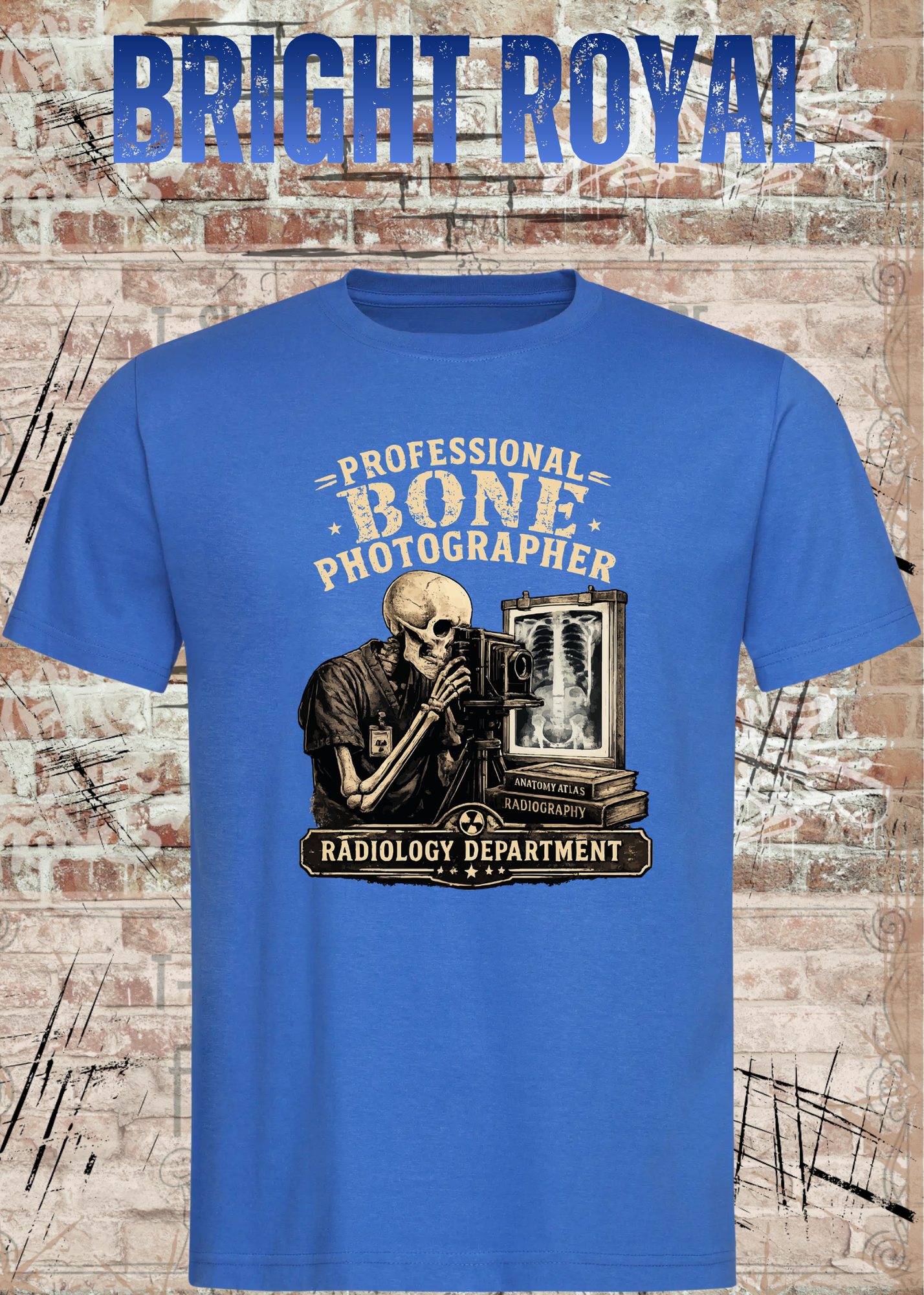 Professional Bone Photographer T-Shirt – Radiology Department Shirt für Röntgen & Klinik