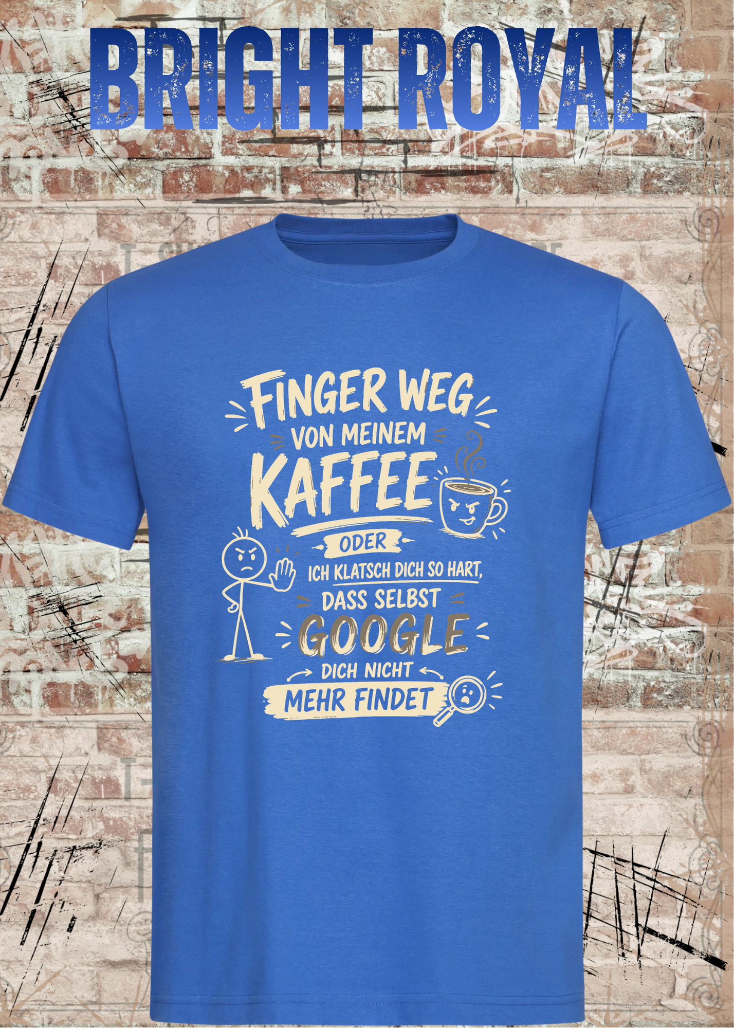 Finger weg von meinem Kaffee – Lustiges Unisex T-Shirt