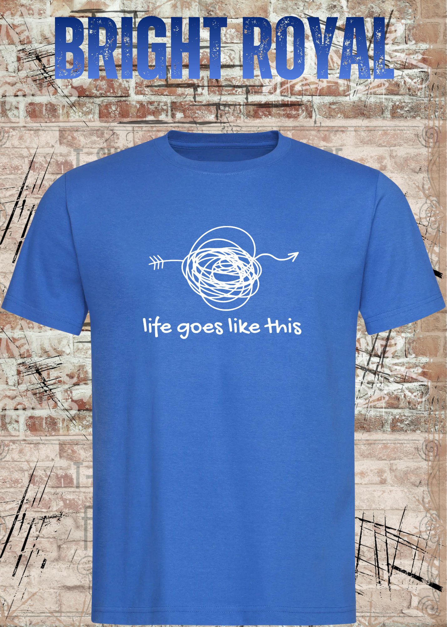 Life goes like this – Philosophisches Unisex T-Shirt | Minimalistisches Statement Shirt