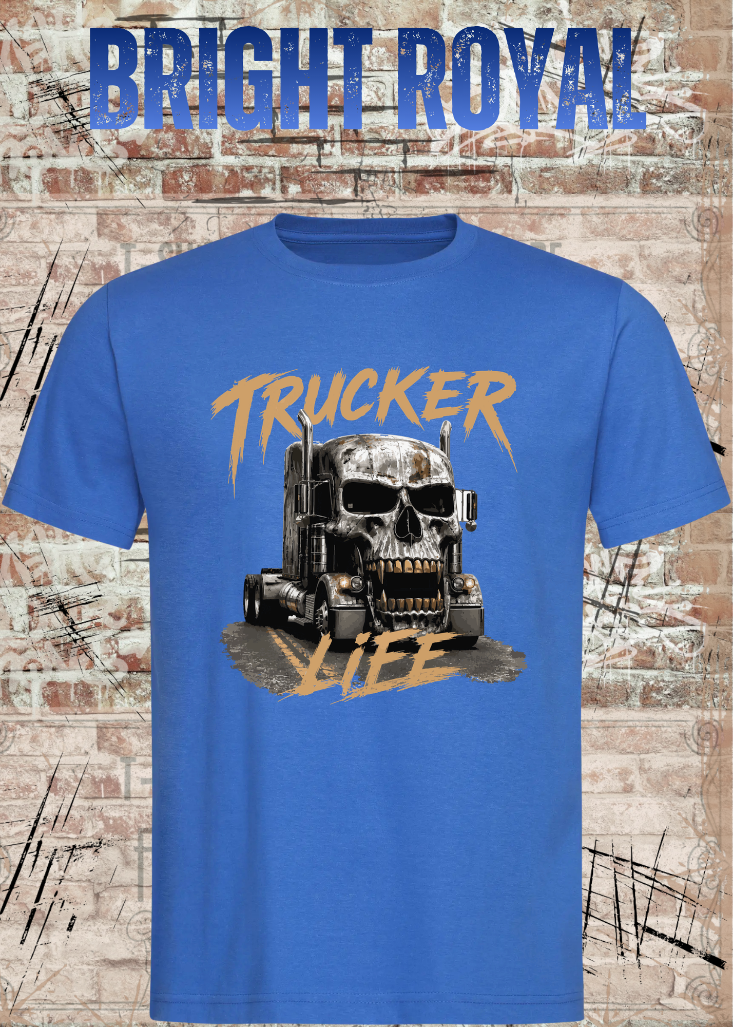 Trucker Life T-Shirt – LKW Totenkopf Shirt für Trucker