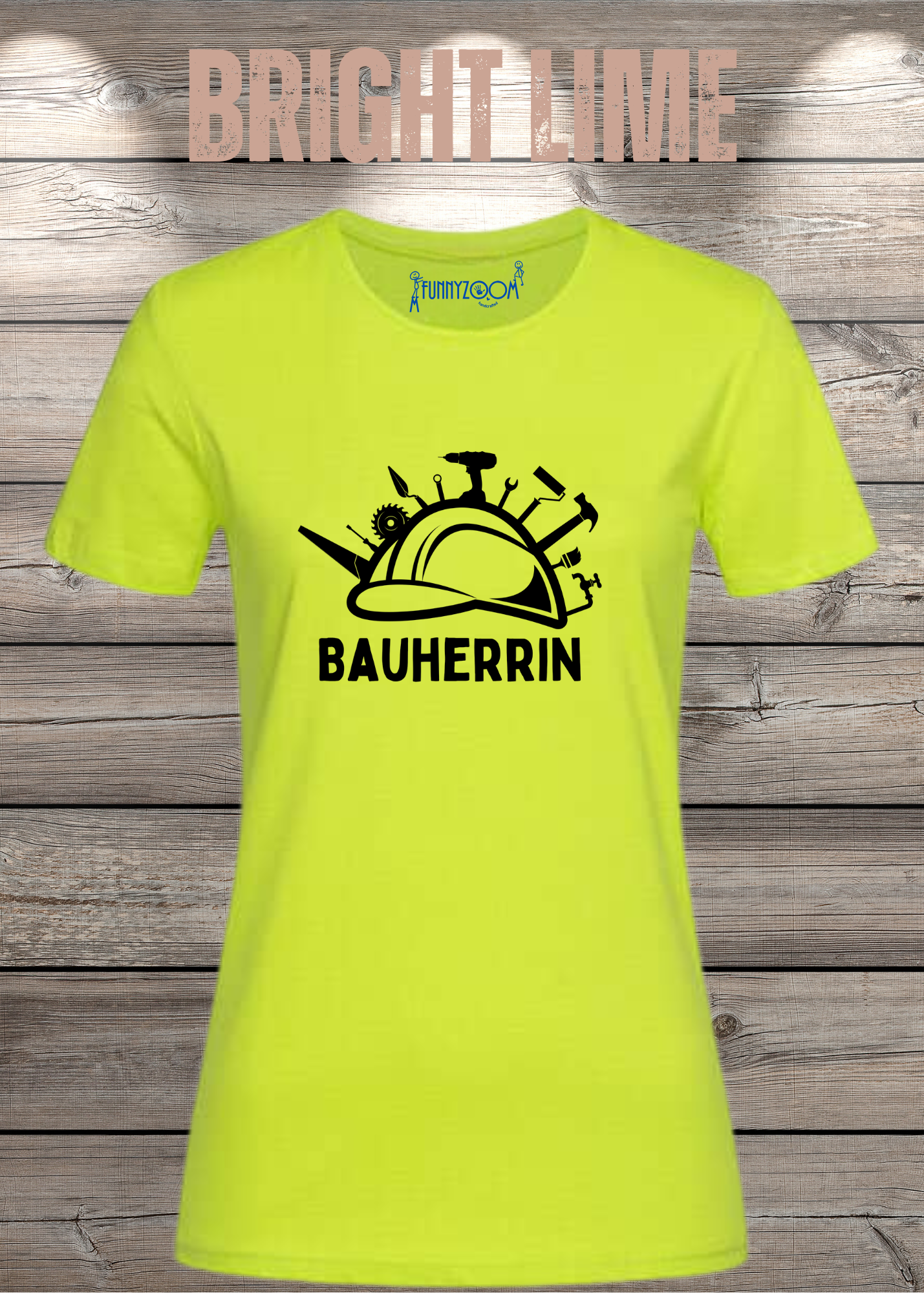 Damen T-Shirt Bauherrin Geschenkidee für Hausbesitzerin Witziges T-Shirt mit Spruch Lustiges Freizeit T-Shirt Haus bauen