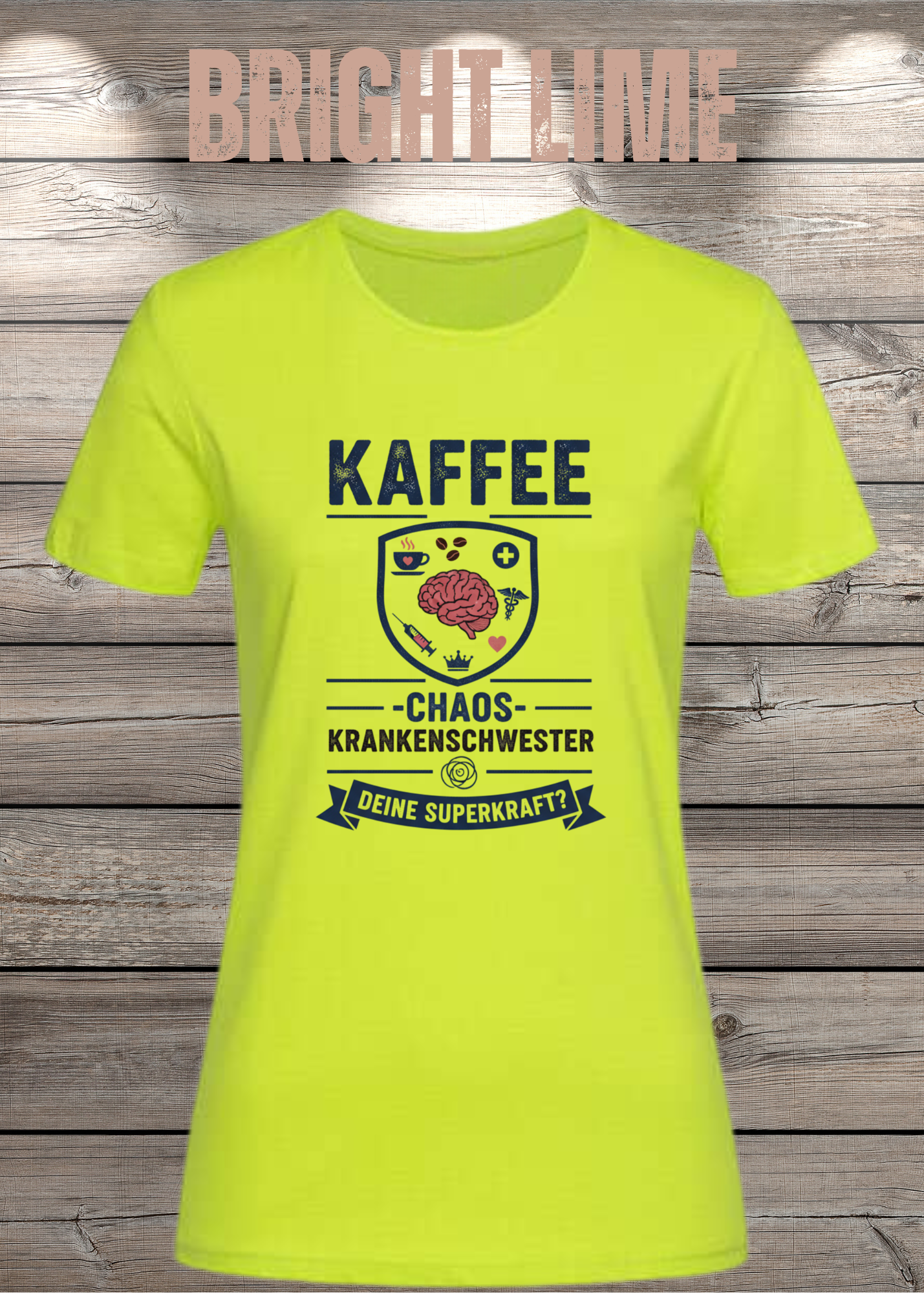 Krankenschwester T-Shirt - Kaffee Chaos Superkraft - Lustiges Geschenk