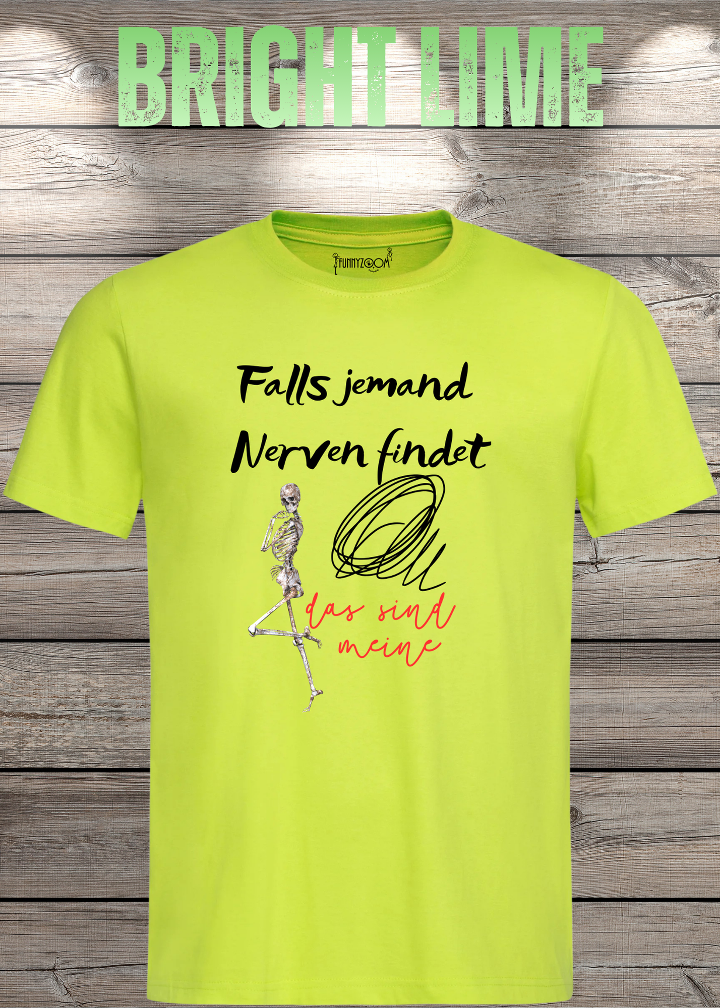 T-Shirt 'Falls jemand Nerven findet das sind meine' - Witziges Geschenk Unisex