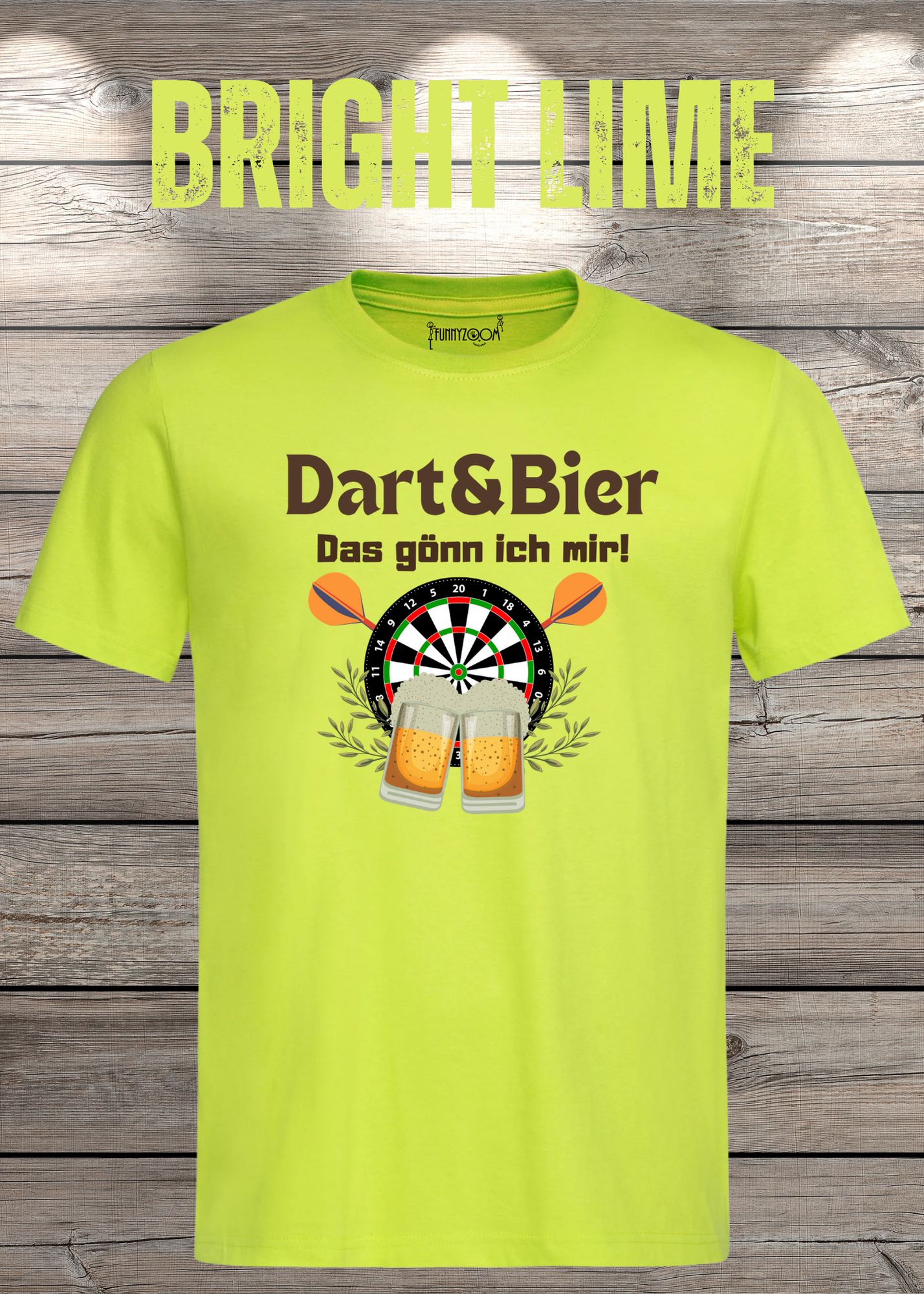 T-Shirt Dart & Bier das Gönn ich mir Witziges T-Shirt mit Spruch Geschenkidee Unisex