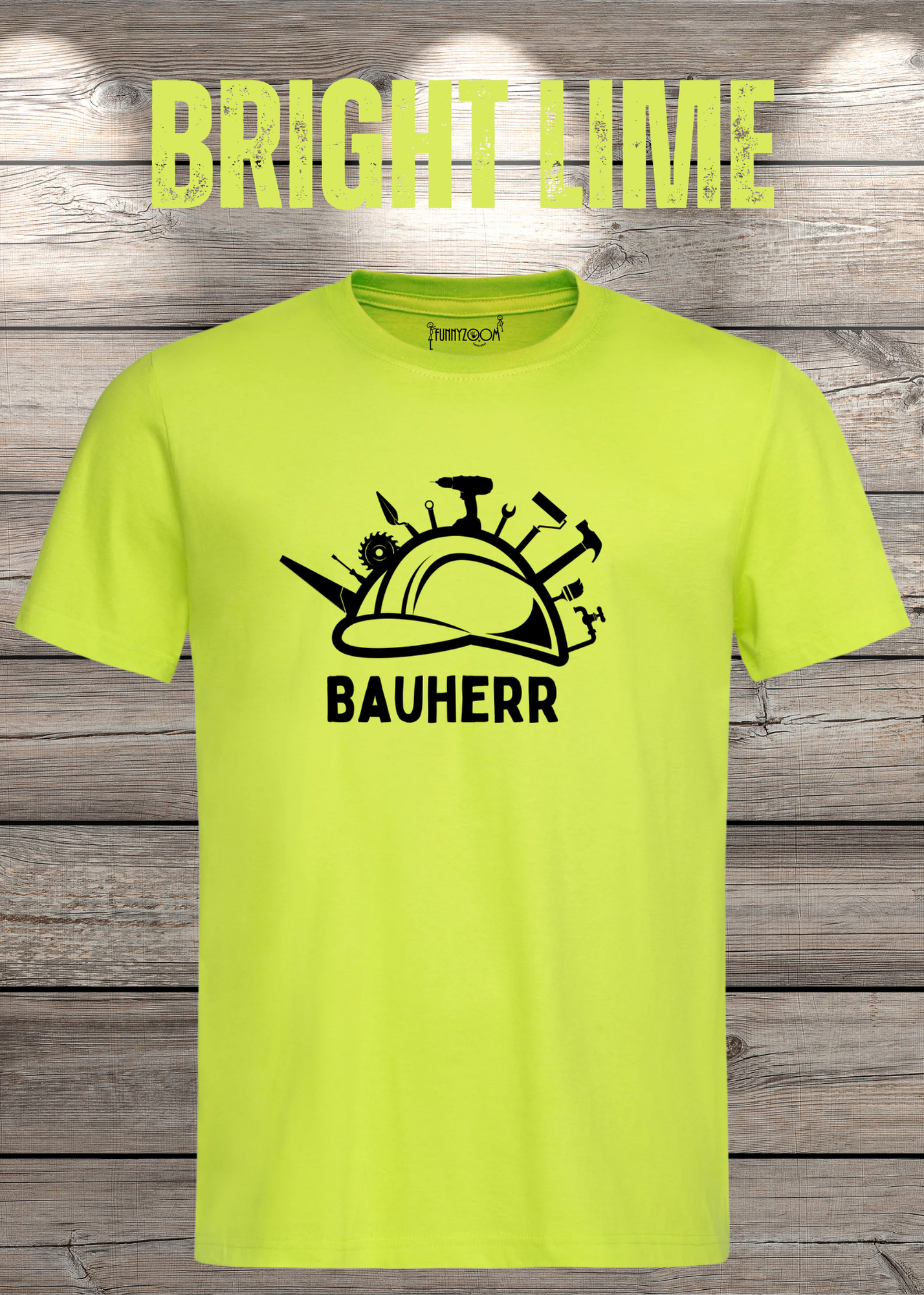 Herren T-Shirt Bauherr Geschenkidee für Hausbesitzer Witziges T-Shirt mit Spruch Lustiges Freizeit T-Shirt Haus bauen