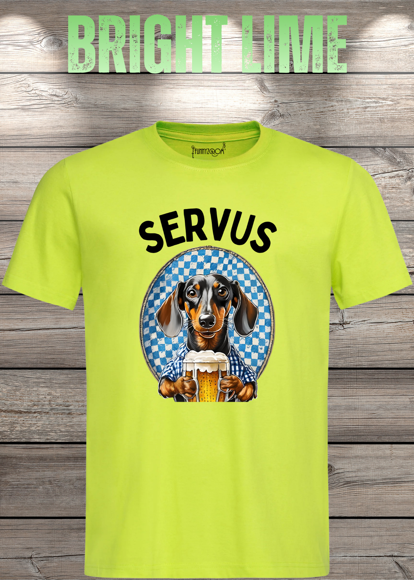 Servus Dackel Bayern Bier T-Shirt - Witzige Geschenkidee Unisex